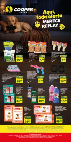 Cooper ofertas Super Linha Pet - Pré-Visualização do folheto da loja Cooper, válido de 26/08/2026 | Página: 3 | Produtos: Shampoo, Pneu, Base, Tapete higiênico
