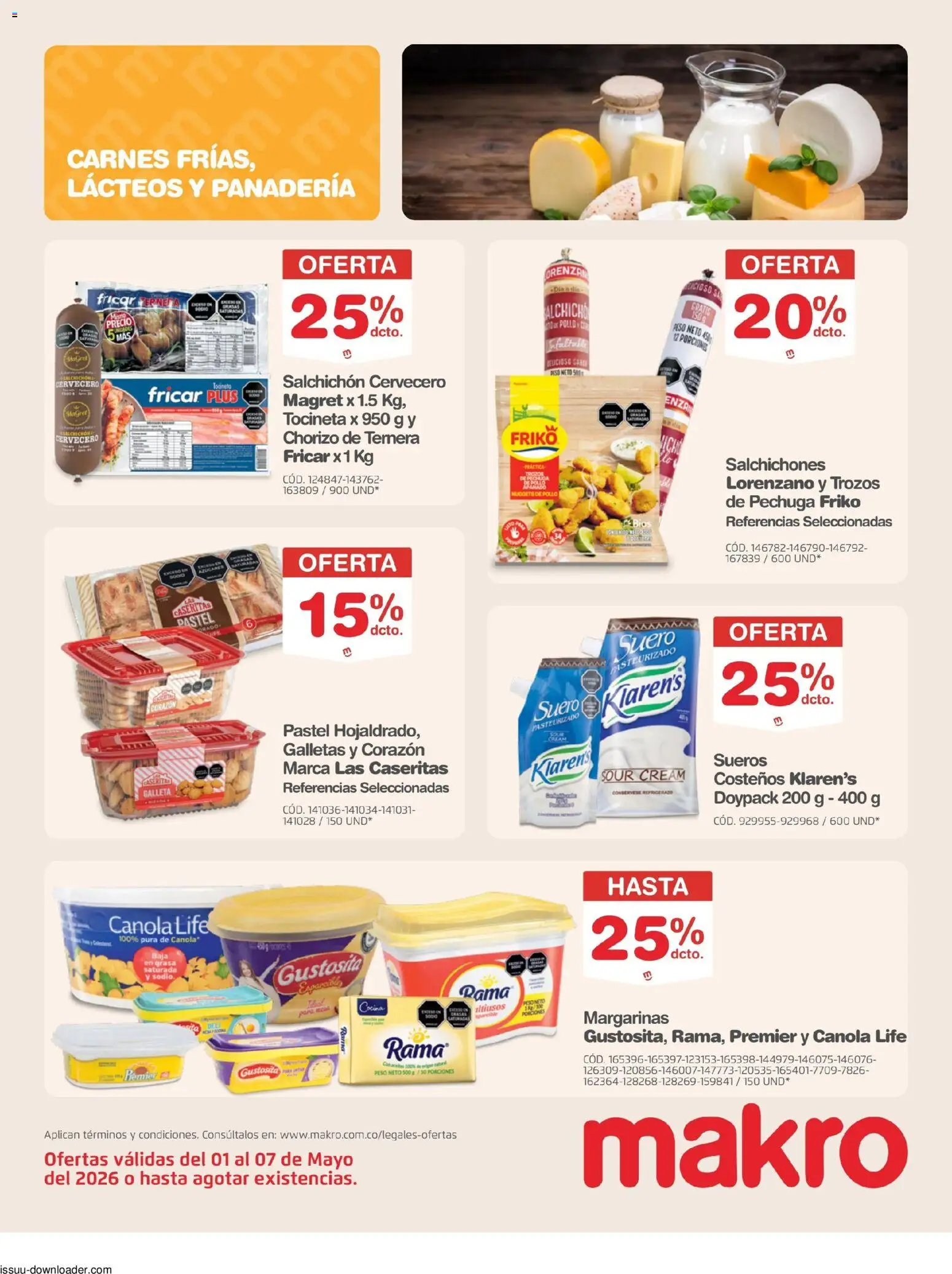 Makro revista - valida desde el 01.05.2026 | Página: 8 | Productos: Pollo, Cocina, Panadería, Tocineta