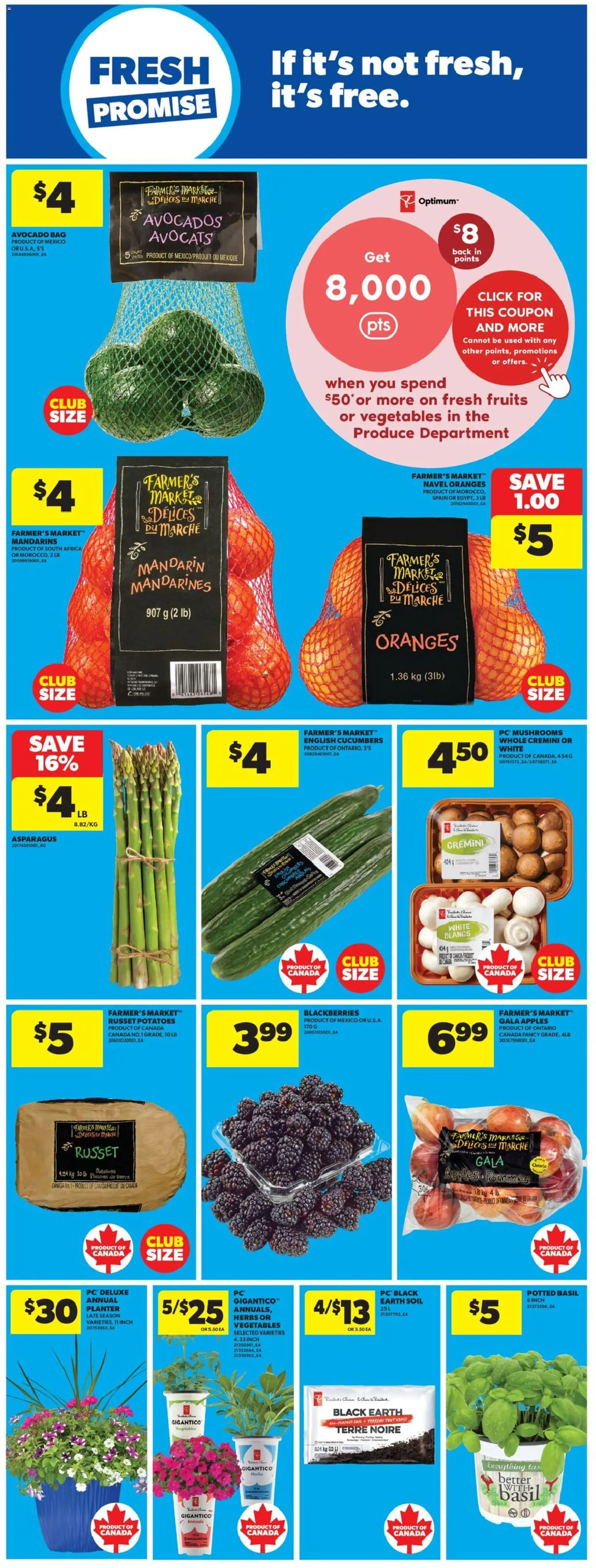 Real Canadian Superstore flyer valid from 11.06.2026 | Page: 17 | Products: Potatoes, Bag, Apples, Oranges