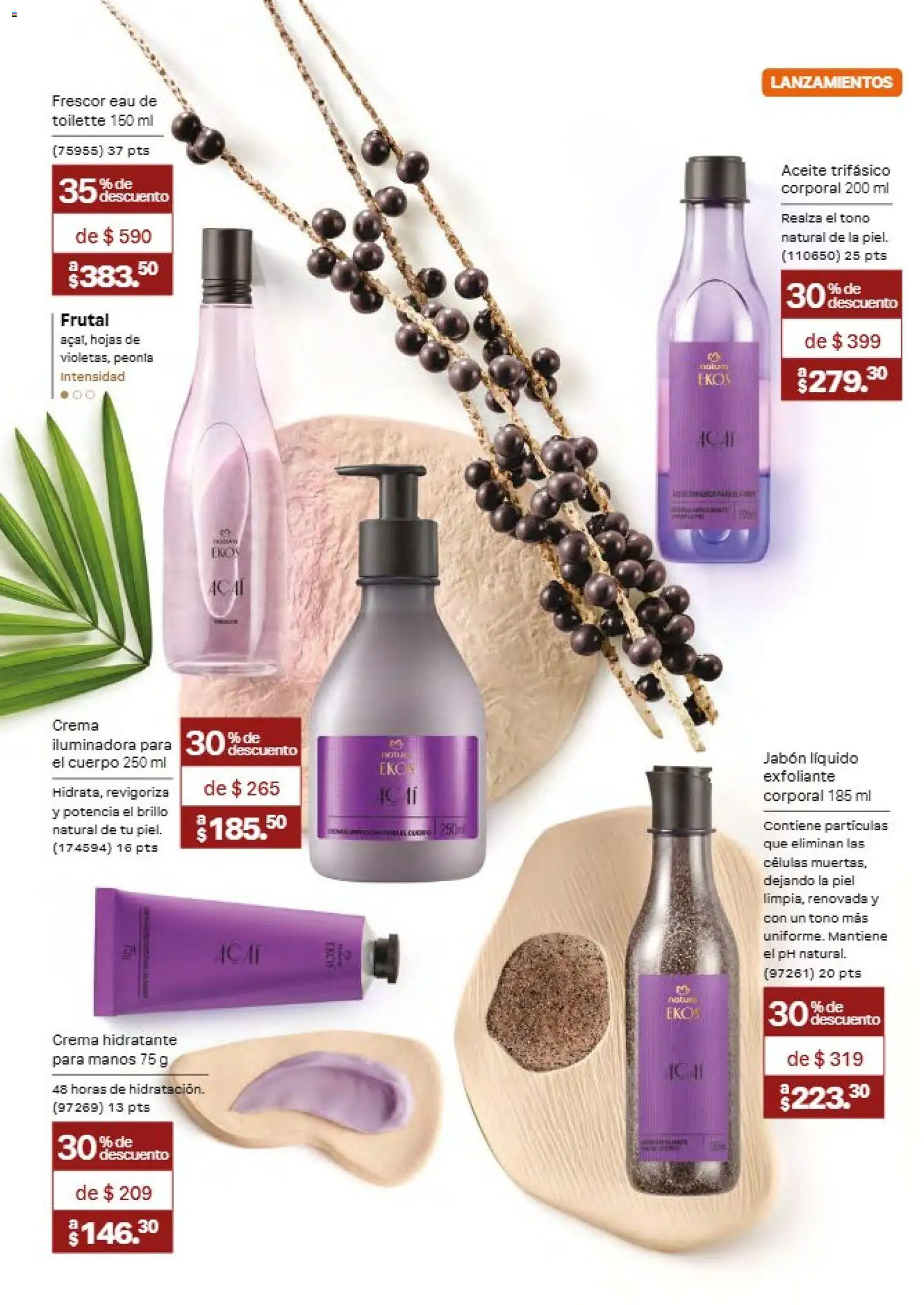 Nuevas ofertas de Natura válidas en toda la República Mexicana desde el 21/08/2026. ¡Encuentra las mejores ofertas en Natura campaña 13 2026! | Página: 92 | Productos: Crema, Brillo, Eau de toilette, Jabón