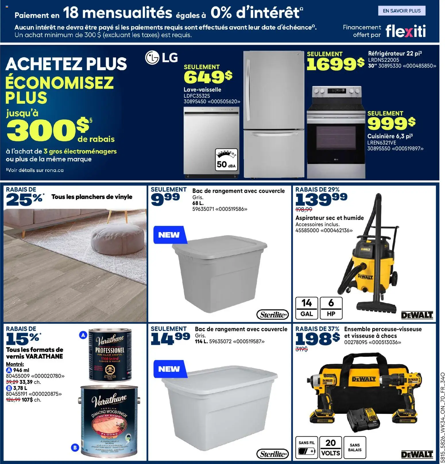 Rona flyer valid from Sep 17, 2026 | Page: 3 | Products: Water