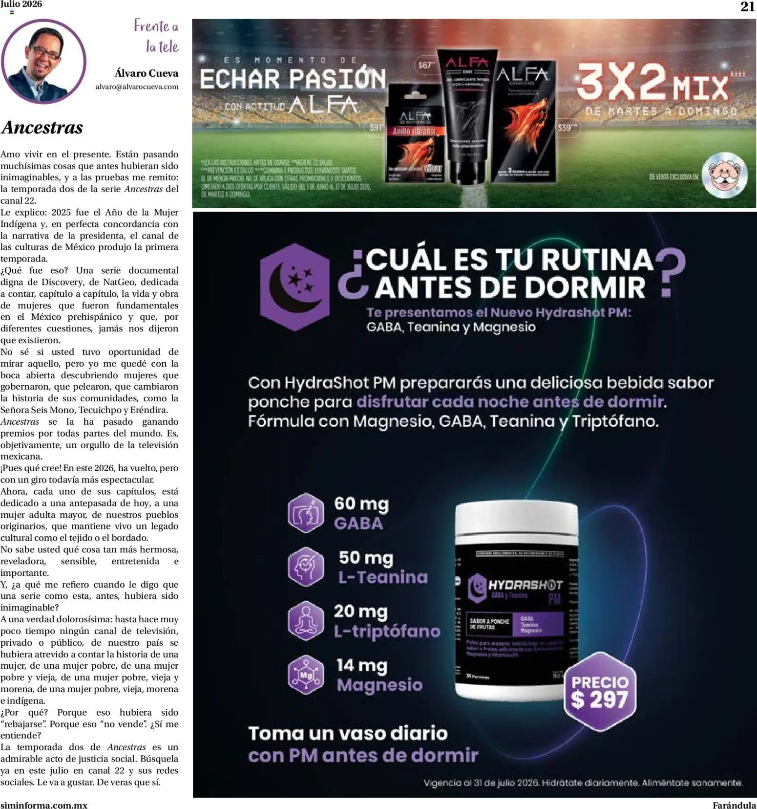 Nuevas ofertas de Farmacias Similares válidas en toda la República Mexicana desde el 01/07/2026. ¡Encuentra las mejores ofertas en Farmacias Similares catálogo! | Página: 21