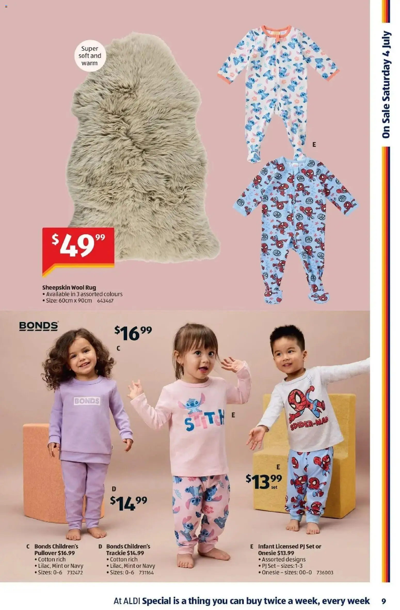 Aldi catalogue - valid from 01/07/2026 | Page: 9 | Products: Pullover, Sheepskin