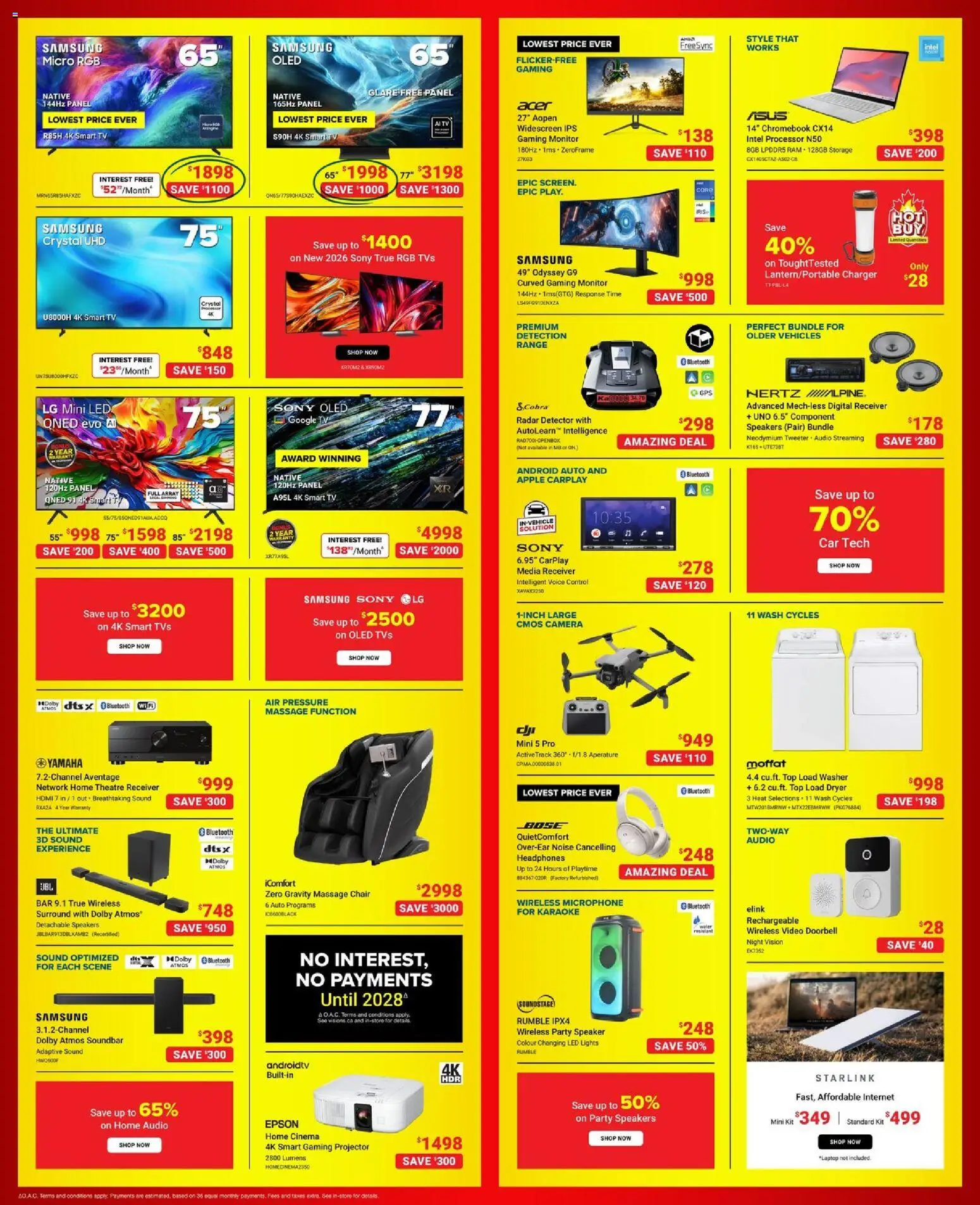 Visions flyer valid from Aug 28, 2026 | Page: 4 | Products: Monitor, Microphone, Massage chair, Chair