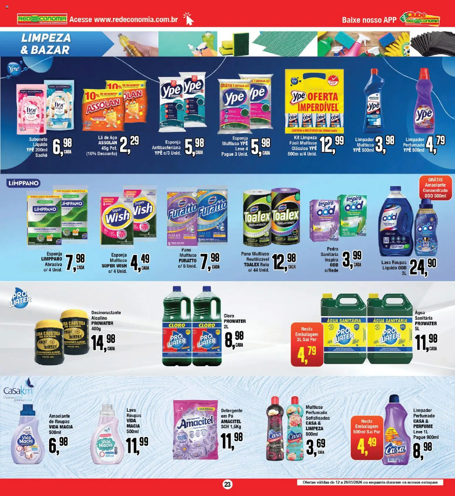 RedEconomia Folheto - válido de 12.05.2026 | Página: 23 | Produtos: Perfume, Rolo, Detergente, Soda