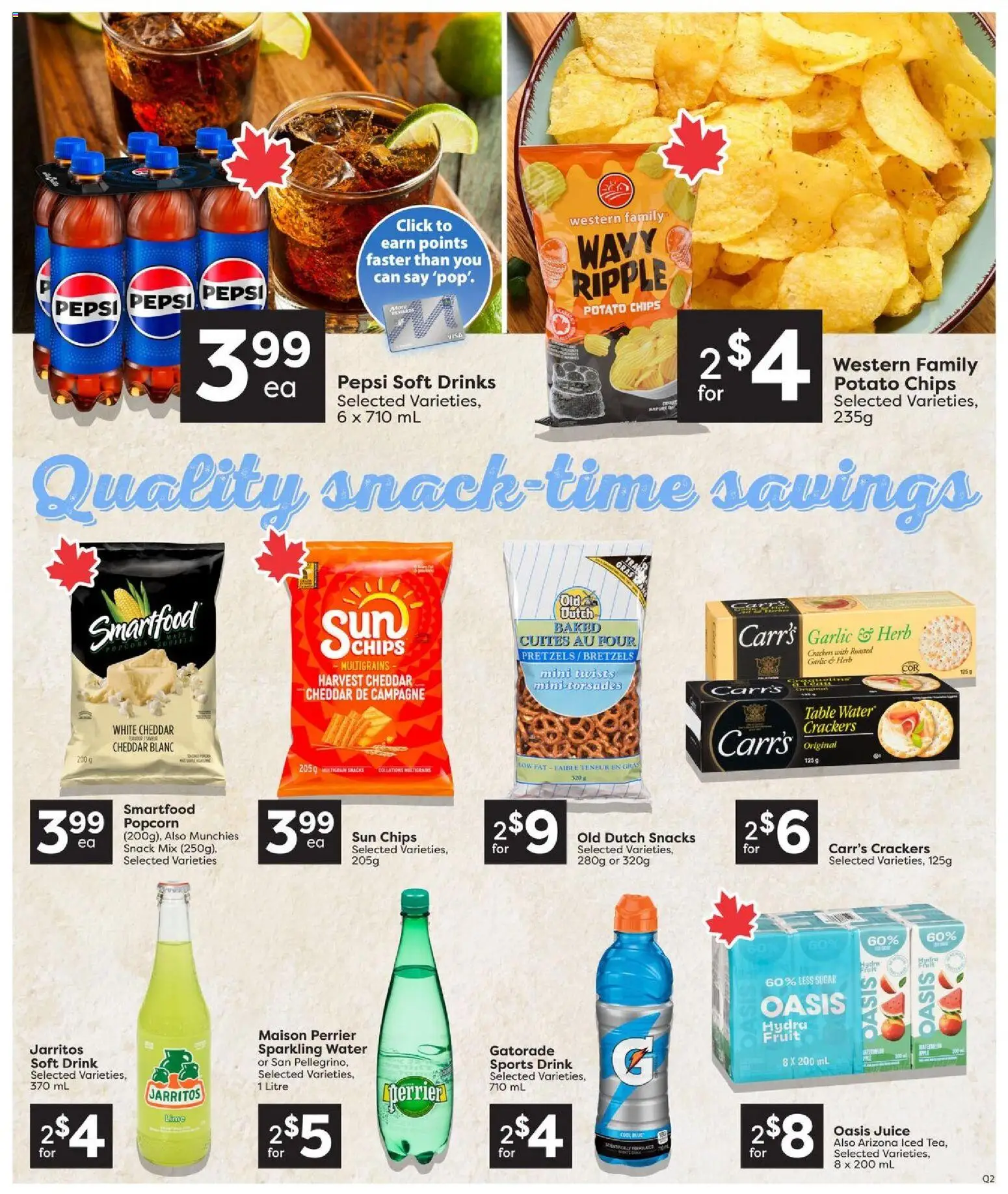 Quality Foods flyer valid from Sep 24, 2026 | Page: 11 | Products: Pepsi, Drinks, Table, Snacks