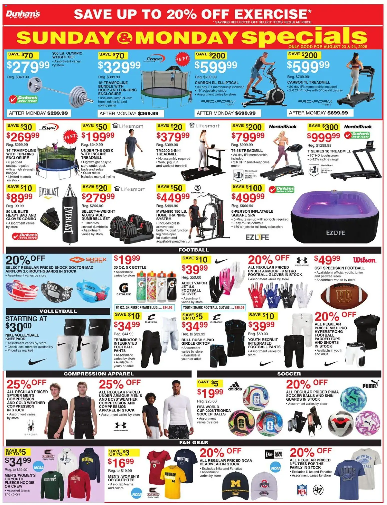 Dunham's Sports Weekly Ad - valid from 08/22/2026 | Page: 9 | Products: Press, Pants, Tools, Fan