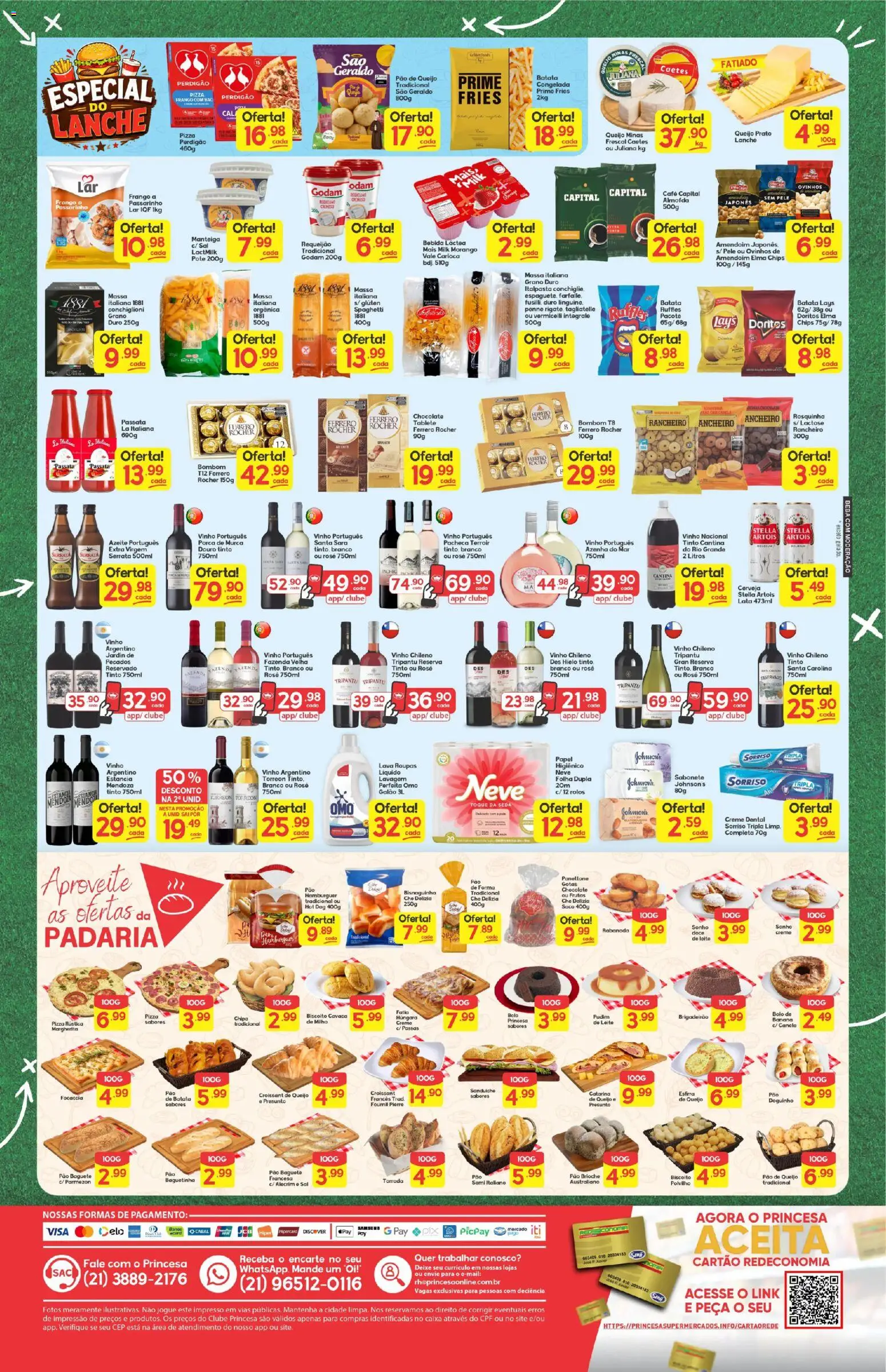 Princesa Folheto - válido de 12.06.2026 | Página: 2 | Produtos: Pão, Chocolate, Frango, Bombom