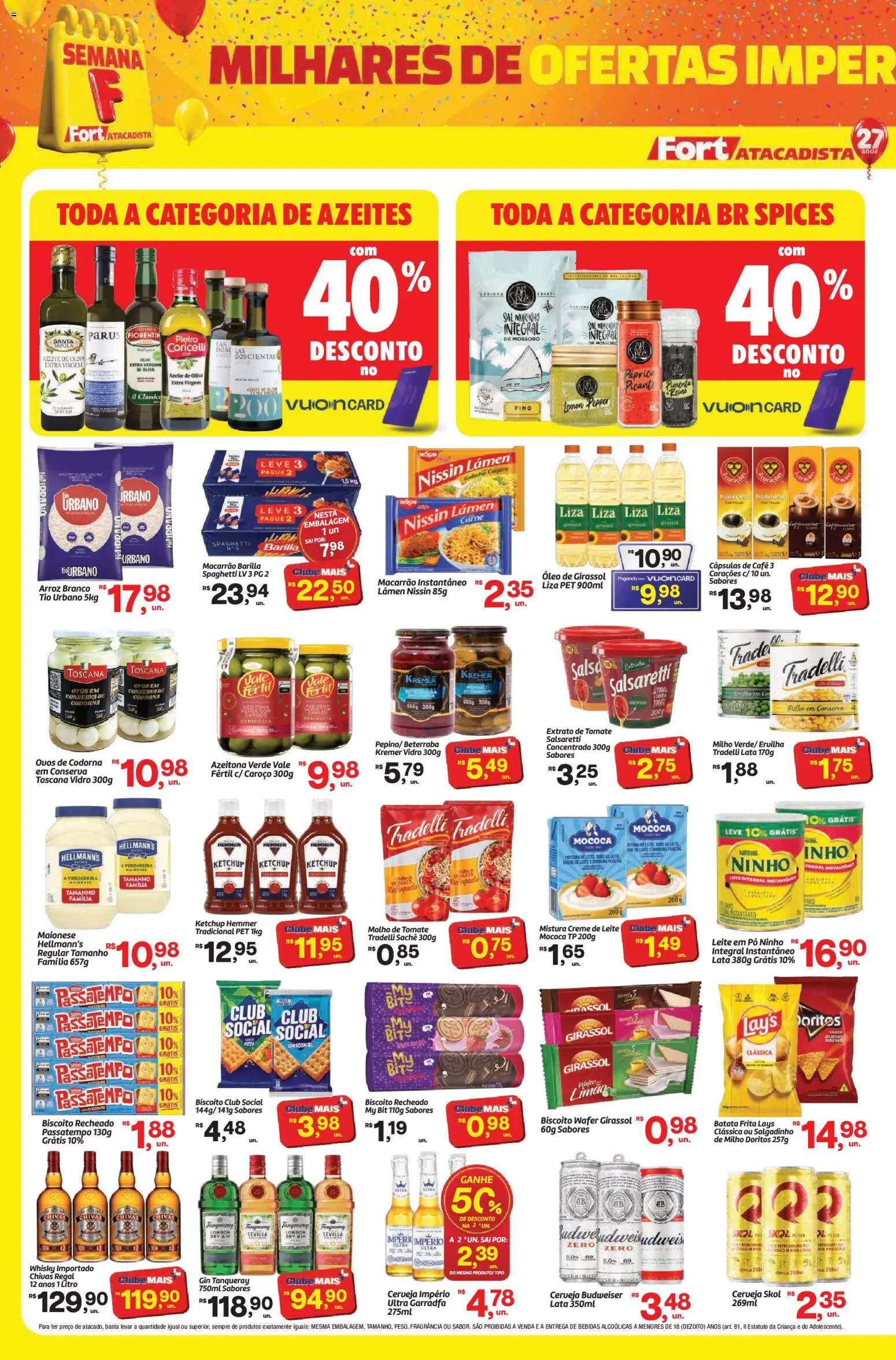 Fort Atacadista Folheto - válido de 02/10/2026 | Página: 2 | Produtos: Molho de tomate, Arroz, Sal, Maionese
