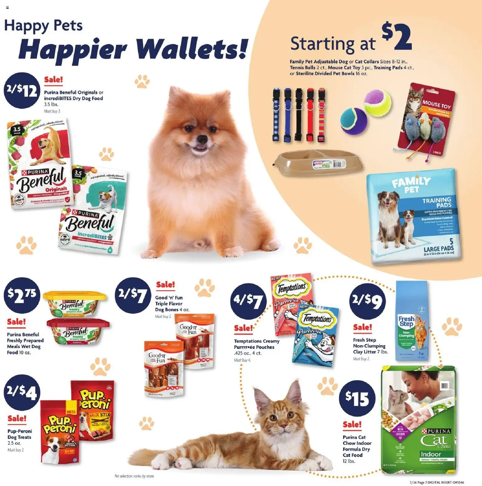 Family Dollar Current Ad - TX - valid from 07/26/2026 | Page: 13 | Products: Cat Food, Pads, Pc, Mouse