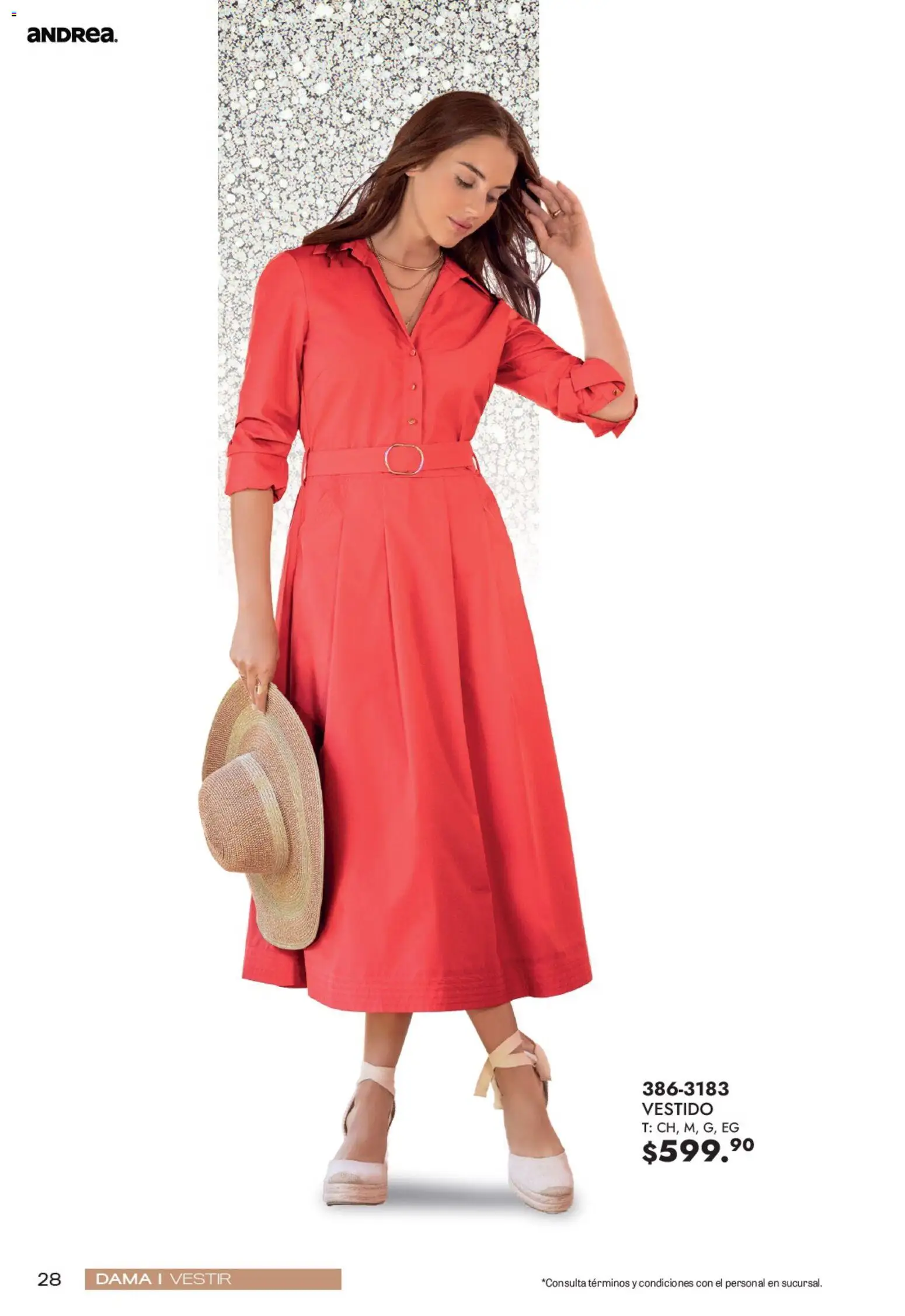 Nuevas ofertas de Andrea válidas en toda la República Mexicana desde el 12/07/2026. ¡Encuentra las mejores ofertas en Andrea catálogo Fiestas y Celebraciones! | Página: 28 | Productos: Vestido