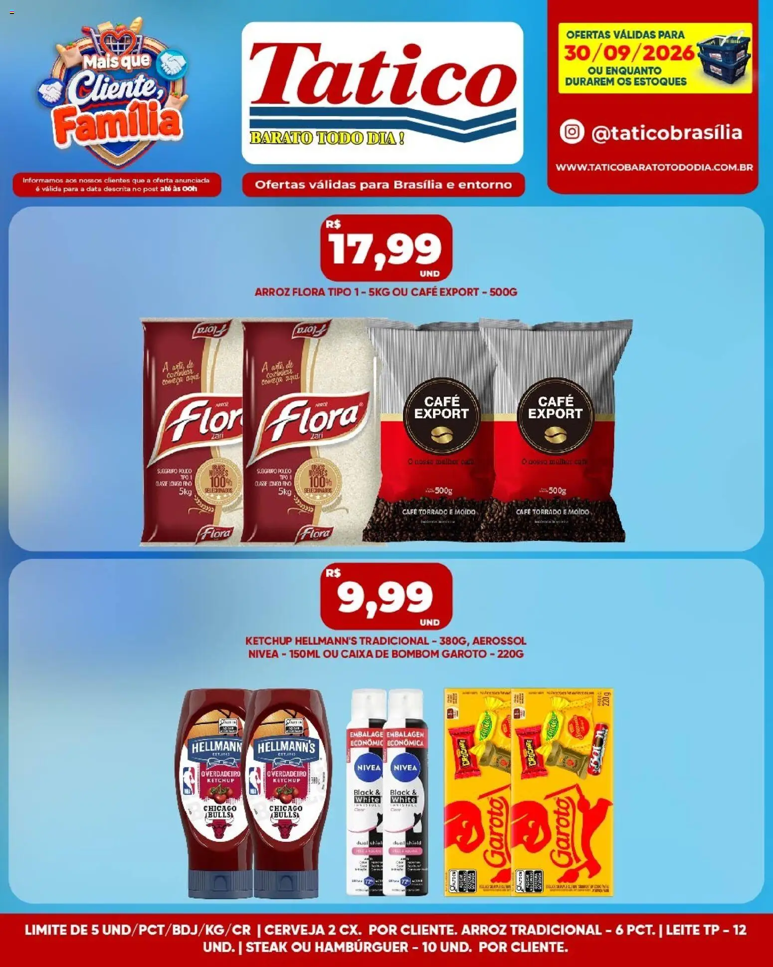 Tatico Folheto - válido de 30/09/2026 | Página: 9 | Produtos: Caixa, Leite, Arroz, Caixa de bombom