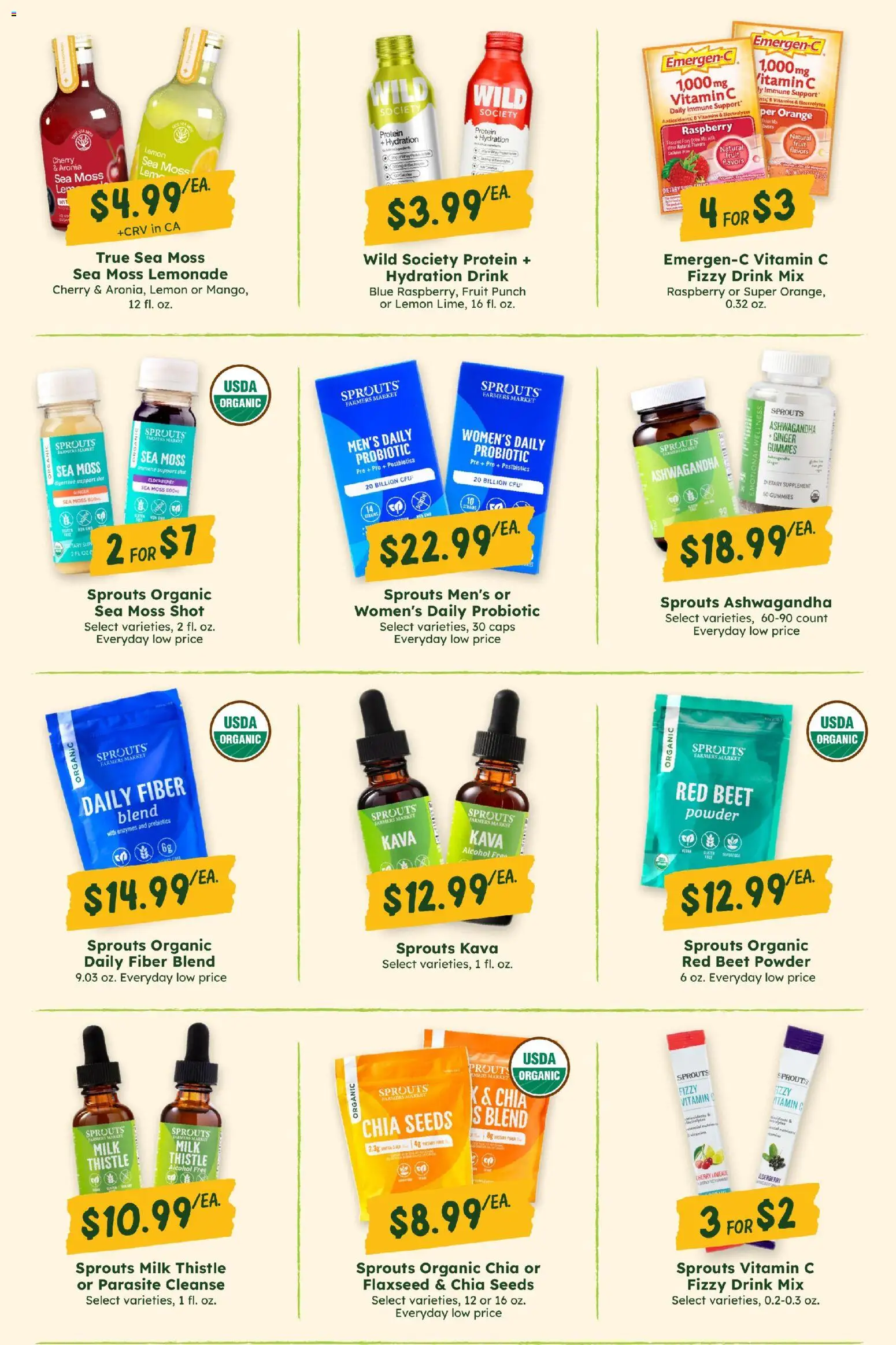 Sprouts Monthly Ad - valid from 07/29/2026 | Page: 36 | Products: Vitamin, Powder, Lemon, Beet