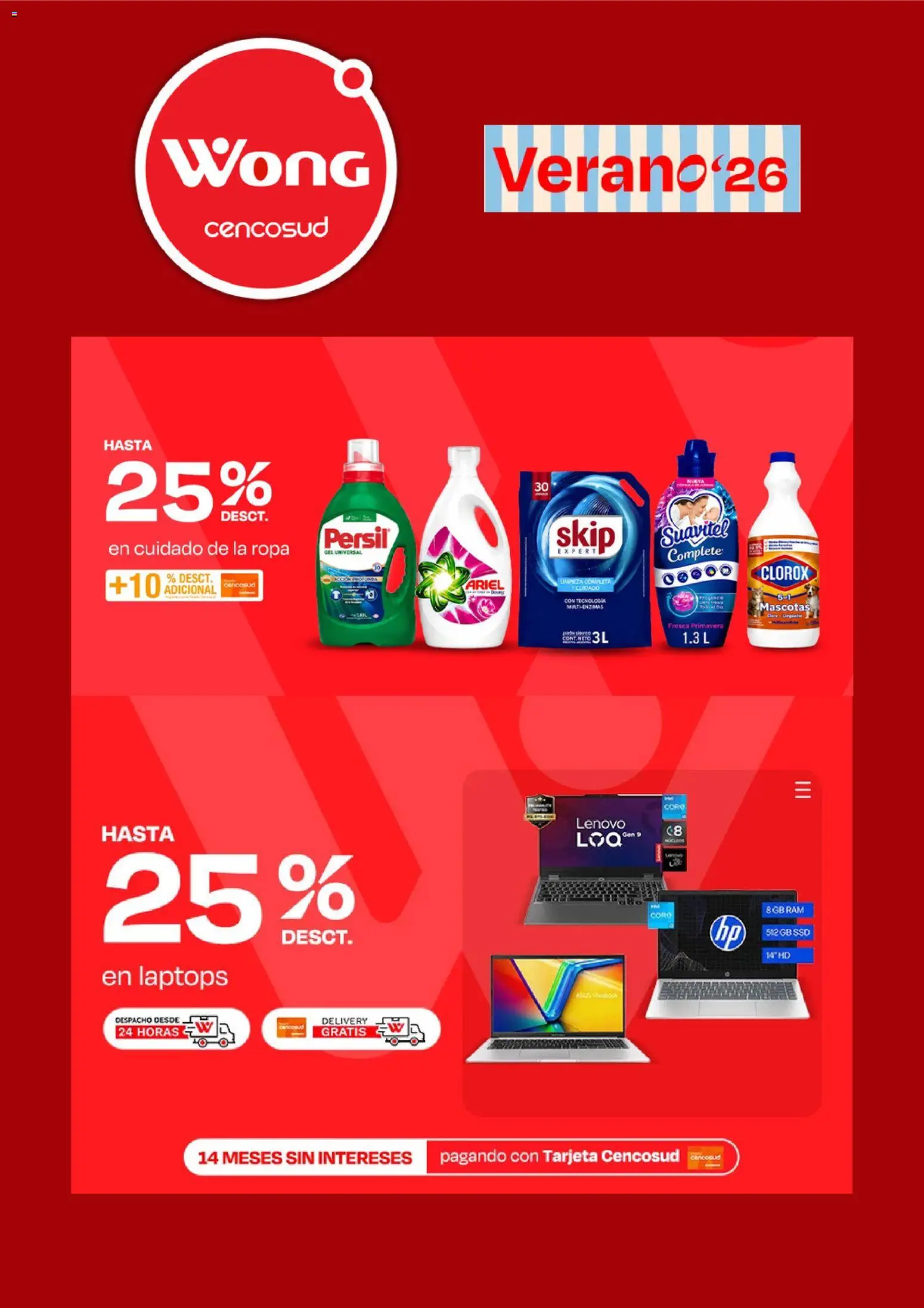 Catálogo Wong válido desde 14/09/2026 | Página: 6 | Productos: Ropa