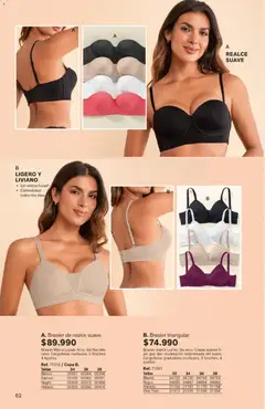 Leonisa catálogo campaña 12 70 anos -  Vista previa de la revista de la tienda Leonisa valido desde el 04/08/2026 | Página: 62 | Productos: Brazo de reina, Brasier, Vino