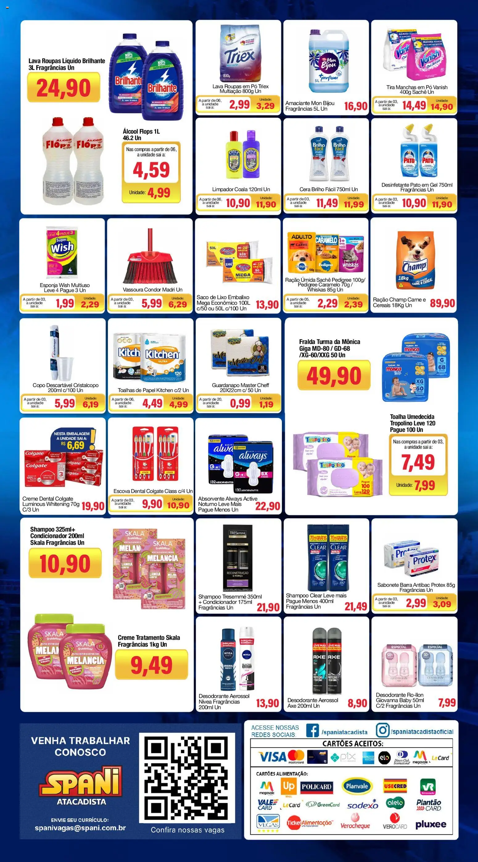Spani Atacadista Folheto - válido de 18/08/2026 | Página: 4 | Produtos: Melancia, Escova, Vanish, Amaciante