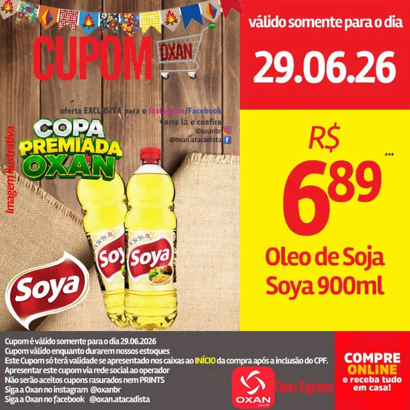 Oxan Atacadista Folheto - válido de 29/06/2026 | Página: 14 | Produtos: Óleo, Copa, Soja