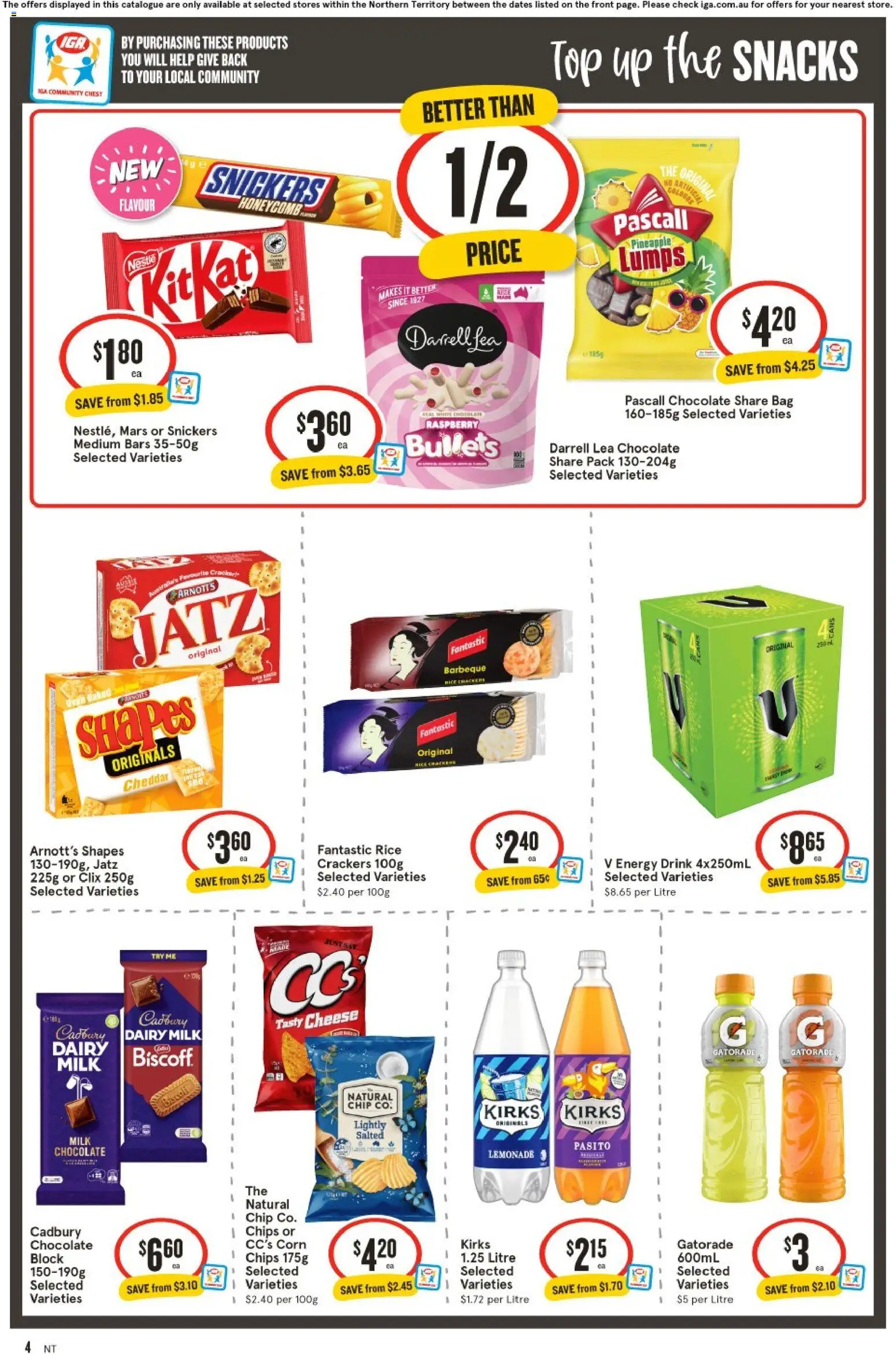 IGA catalogue - valid from 05/08/2026 | Page: 5 | Products: Milk, Dairy, Chocolate, Raspberry
