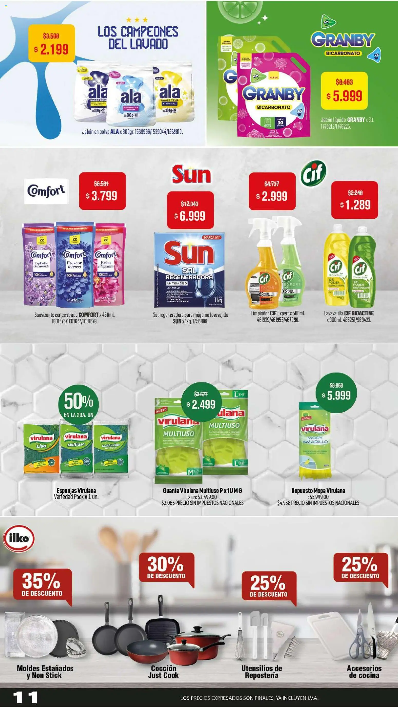 Makro ofertas │ válido desde el 02/07/2026 | Página: 12 | Productos: Cocina, Polvo, Jabón en polvo, Limpiador