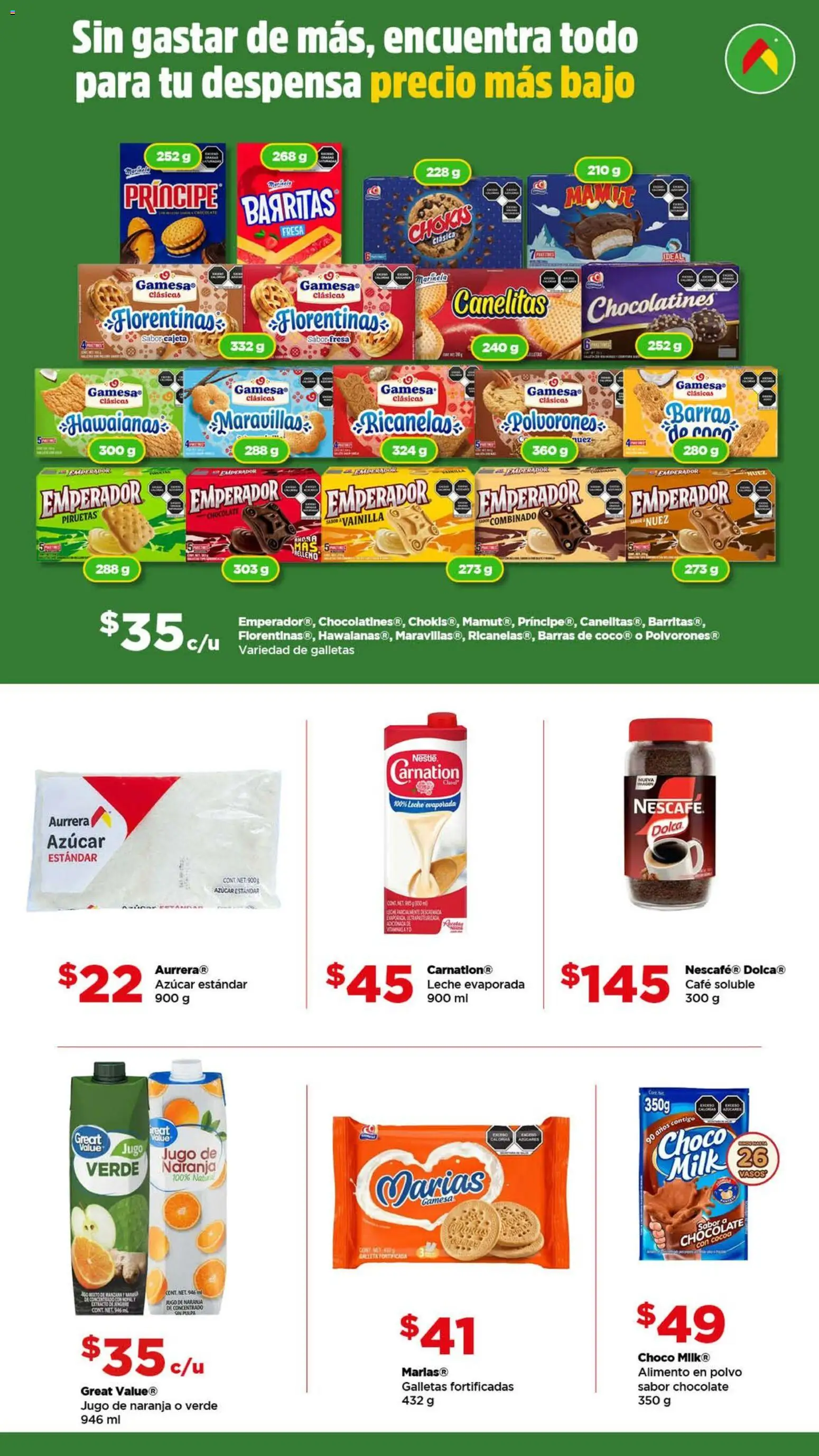 Nuevas ofertas de Bodega Aurrerá válidas en toda la República Mexicana desde el 03.06.2026. ¡Encuentra las mejores ofertas en Bodega Aurrerá folleto Lléna tu bolsa con más productos! | Página: 2