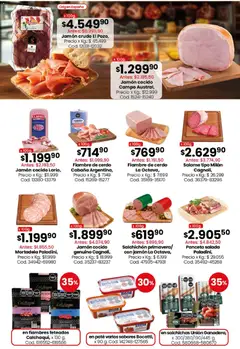 Vista previa Fiambre de cerdo Cabaña Argentina, Fiambre de cerdo Cabaña Argentina válido desde el 27/07/2026 | Página: 9 | Productos: Panceta, Jamón, Salame, Cerdo