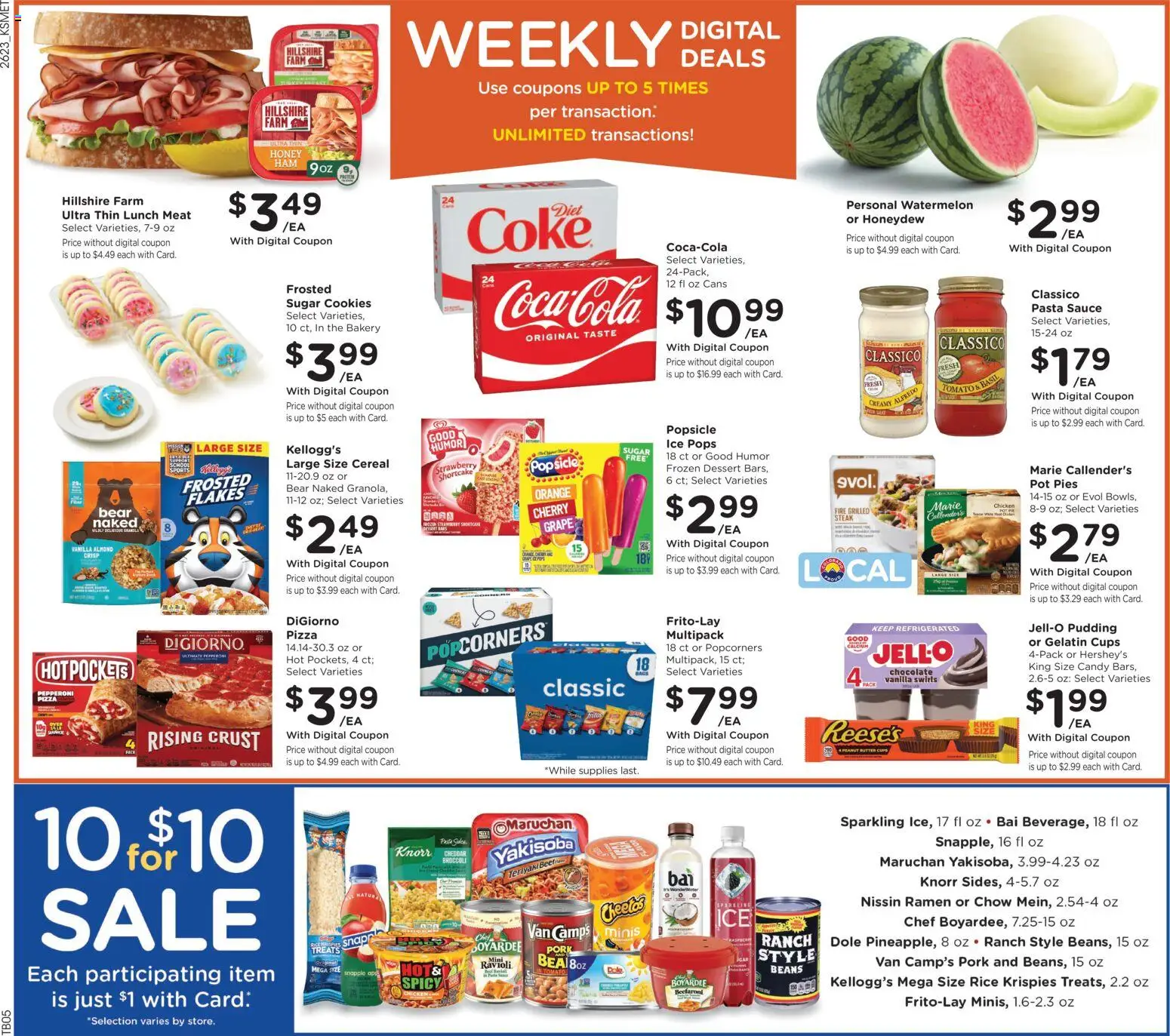 King Soopers Weekly Ad - valid from 07/08/2026 | Page: 3 | Products: Broccoli, Butter, Cookies, Sugar
