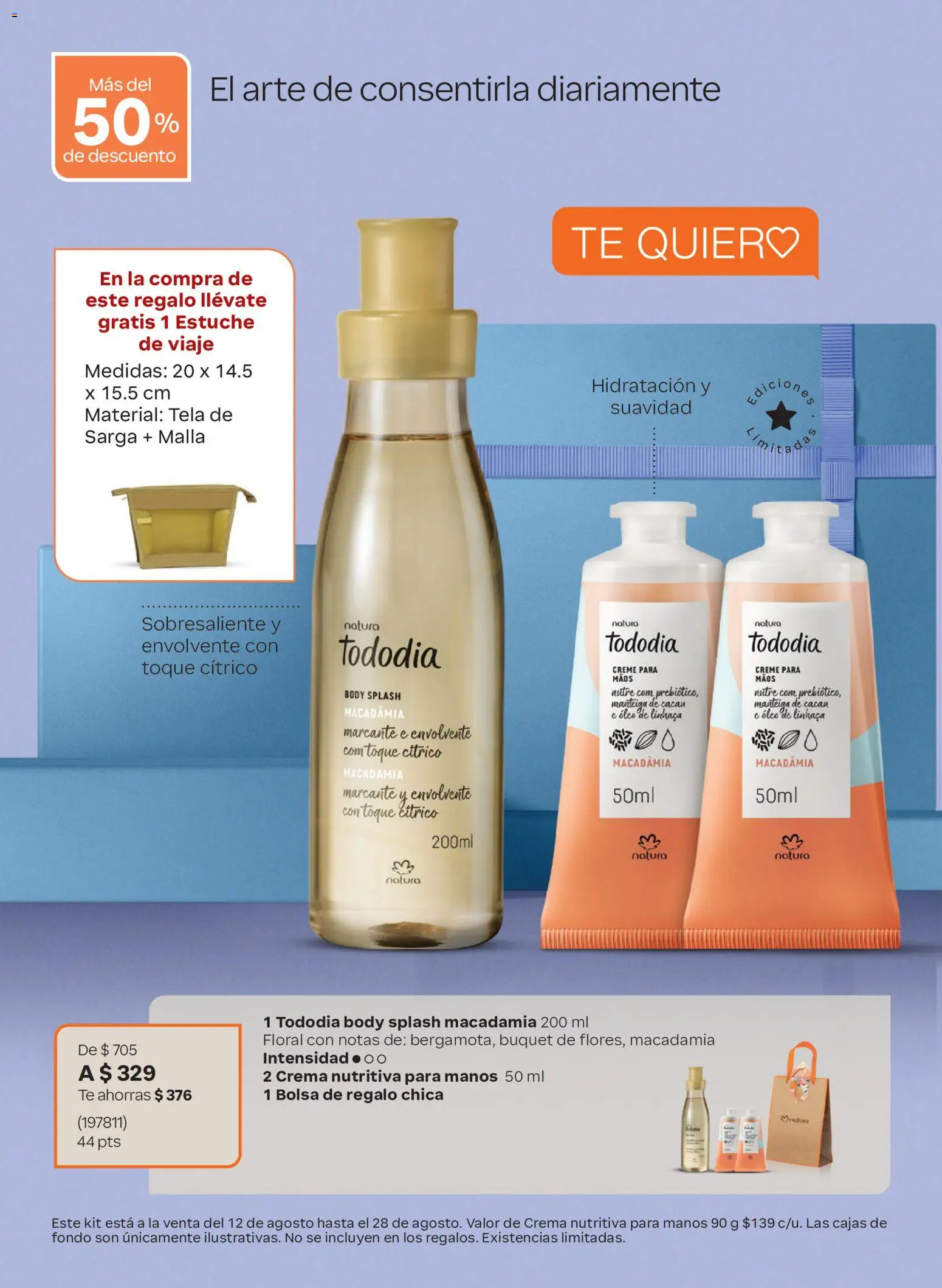 Nuevas ofertas de Natura válidas en toda la República Mexicana desde el 12/08/2026. ¡Encuentra las mejores ofertas en Natura Día de los Abuelos 2026! | Página: 14 | Productos: Crema, Bolsa, Estuche, Malla