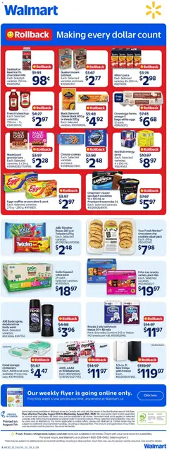 Preview of French's ketchup, Each. Selected varieties. 750 mL - 1L. from shop Walmart valid from Aug 20, 2026 | Page: 2