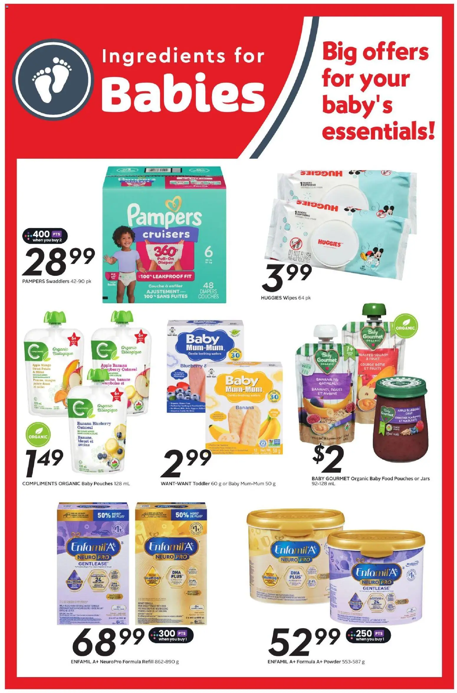 Safeway flyer valid from Aug 13, 2026 | Page: 18 | Products: Iron, Powder, Diapers, Food