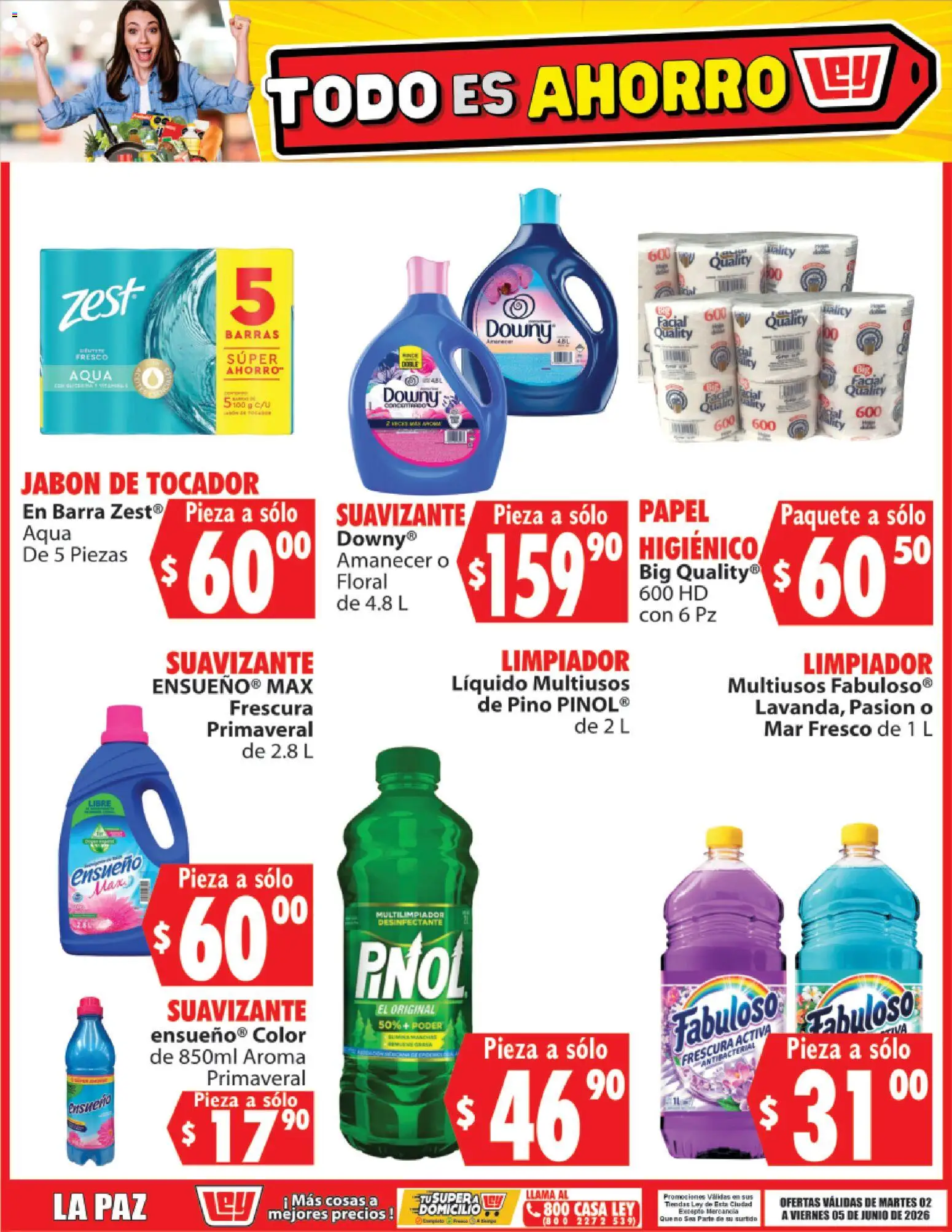 Nuevas ofertas de Casa Ley válidas en toda la República Mexicana desde el 02.06.2026. ¡Encuentra las mejores ofertas en Casa Ley folleto Todo es ahorro La Paz! | Página: 8