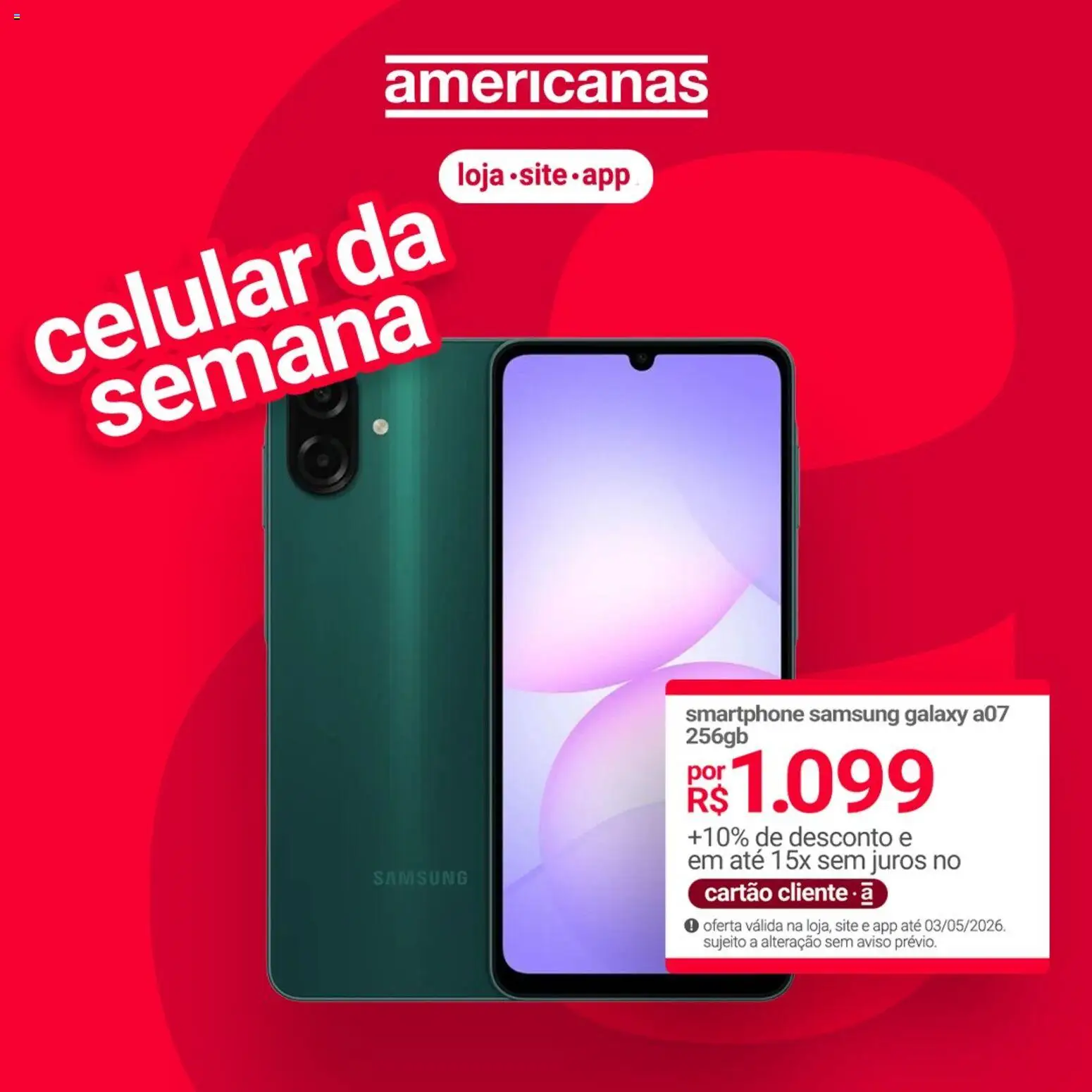 Lojas Americanas Folheto - válido de 03.05.2026 | Página: 3