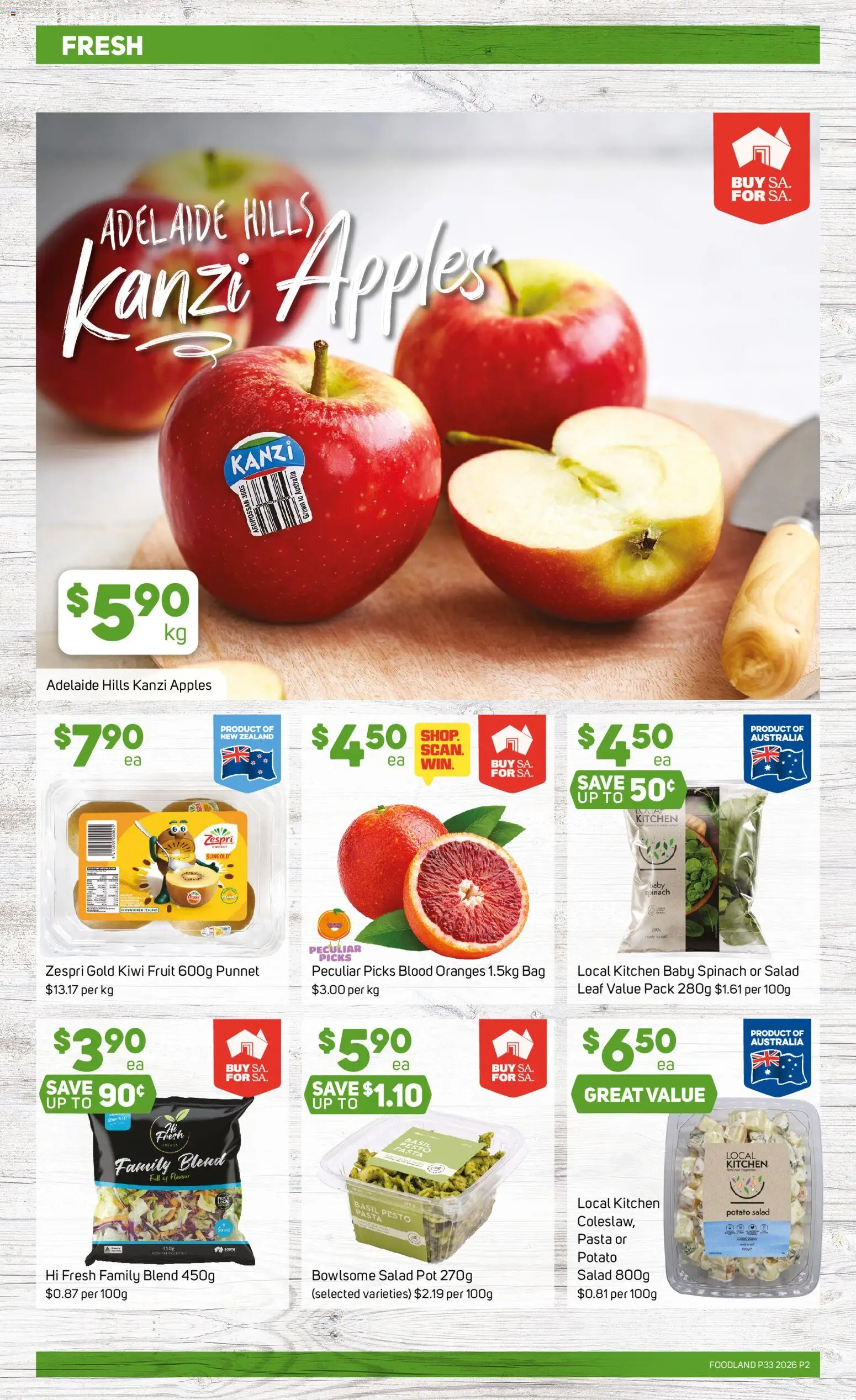 Foodland catalogue - valid from 12/08/2026 | Page: 2 | Products: Pot, Oranges, Salad, Kiwi