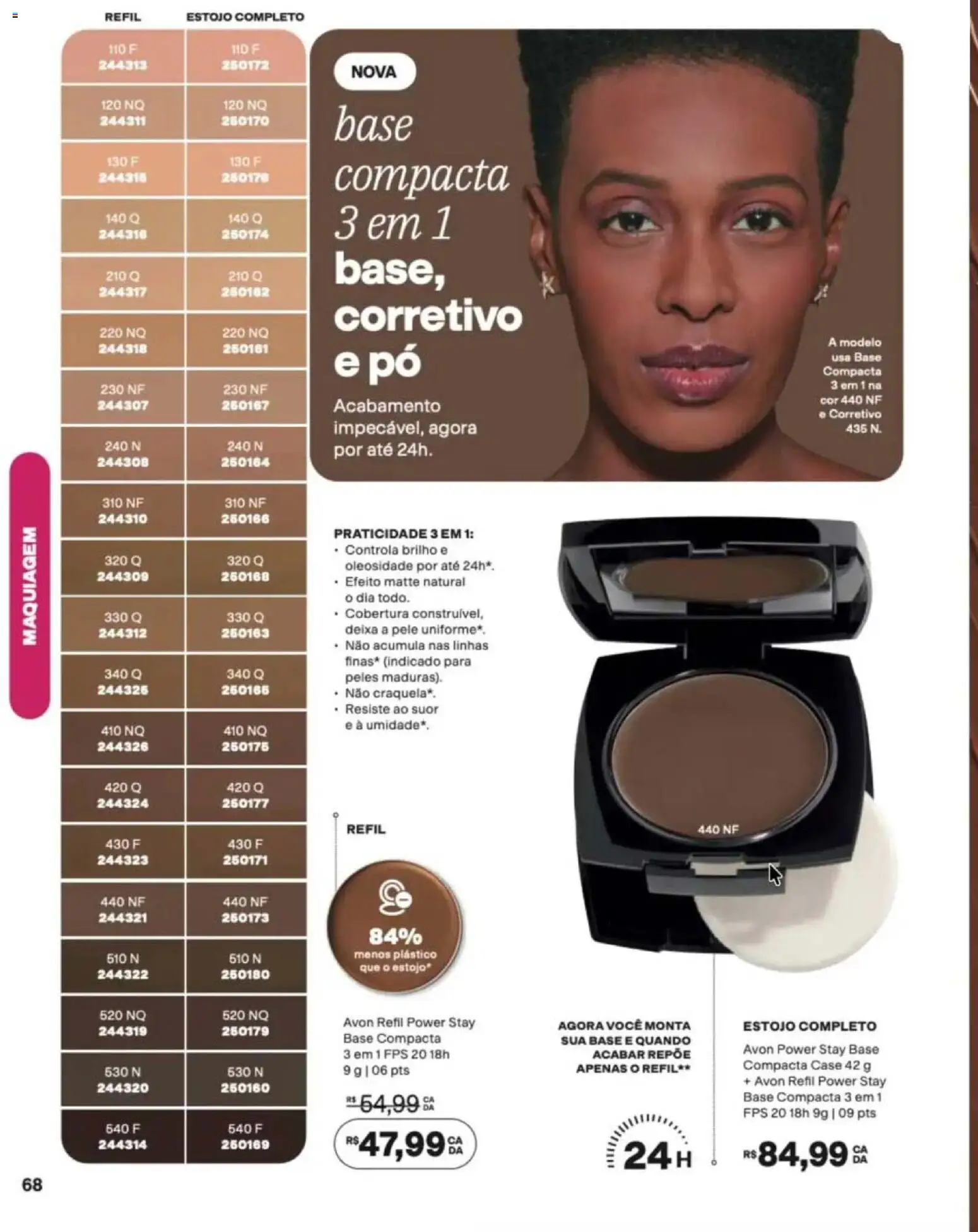 Avon Folheto - válido de 12/10/2026 | Página: 68 | Produtos: Maquiagem, Corretivo, Pó, Base