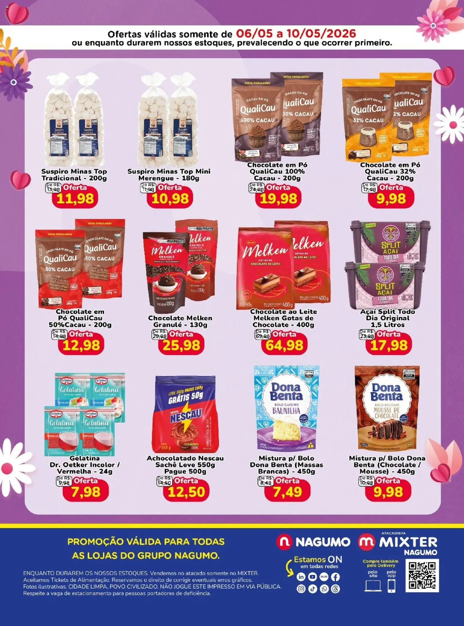 Nagumo Folheto - válido de 06.05.2026 | Página: 2 | Produtos: Achocolatado, Leite, Chocolate, Bolo