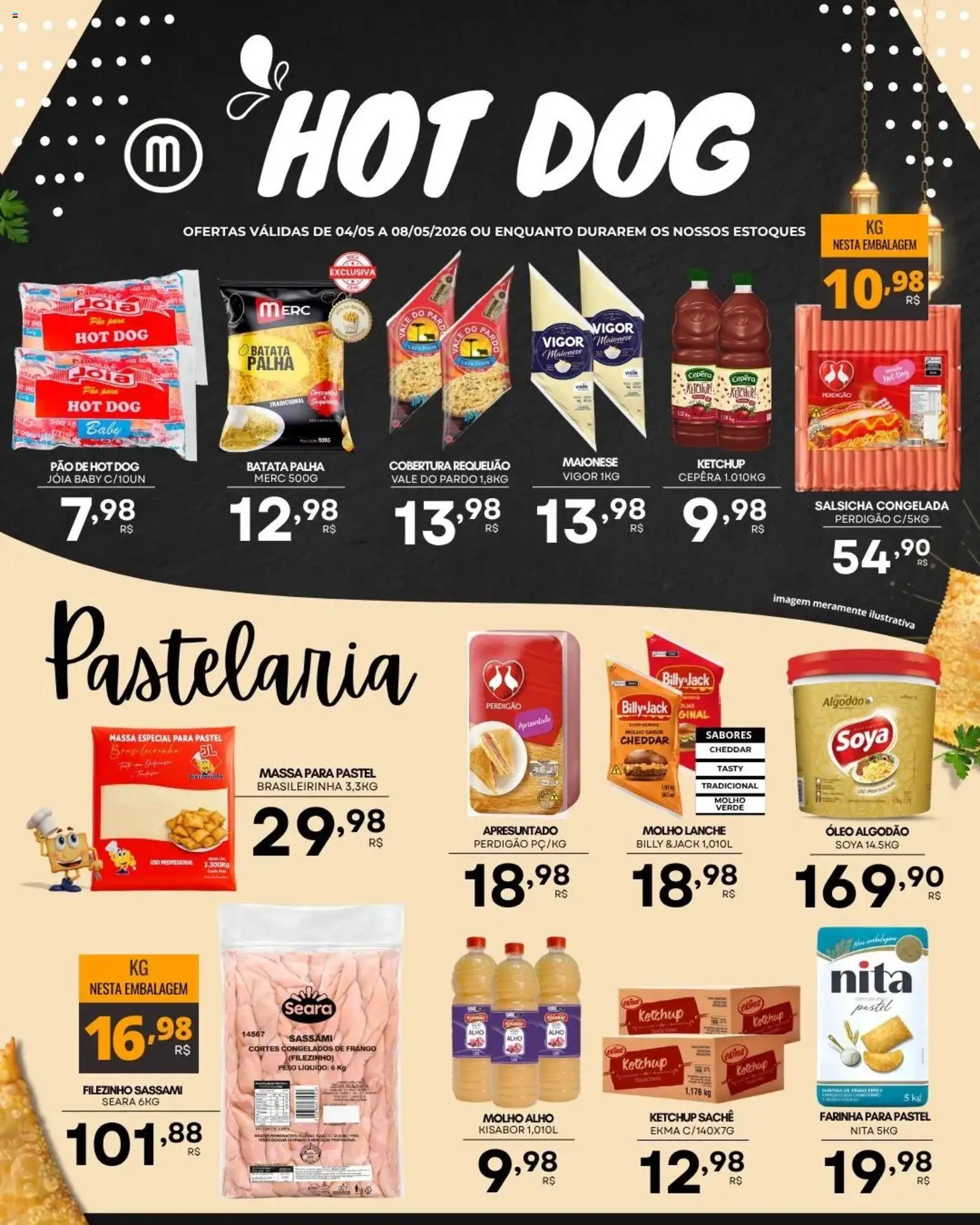 Mercadão Atacadista Folheto - válido de 04.05.2026 | Página: 2 | Produtos: Alho, Ketchup, Batata palha, Frango