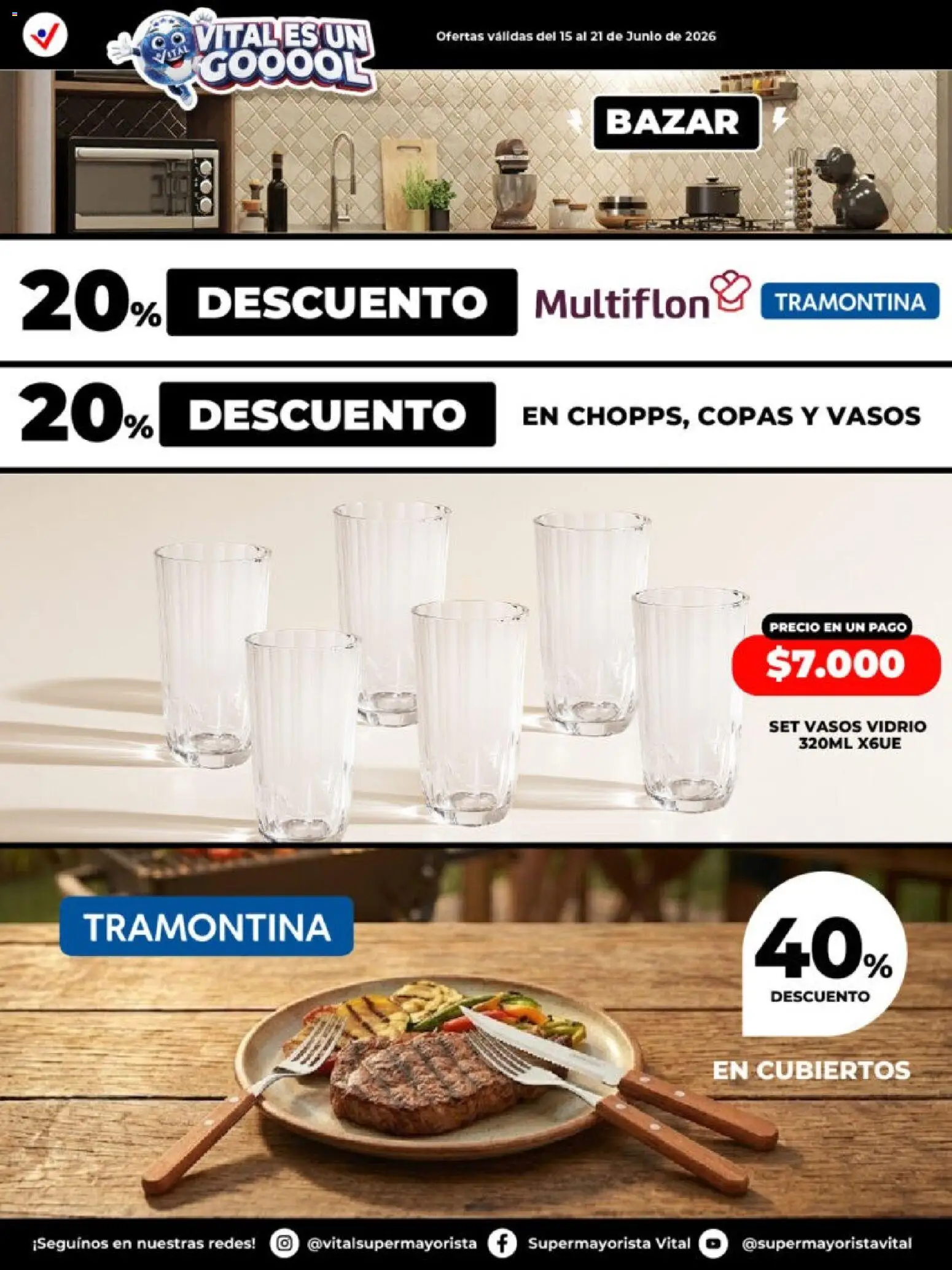 Vital - Especial de nonfood │ válido desde el 15.06.2026 | Página: 3 | Productos: Vasos