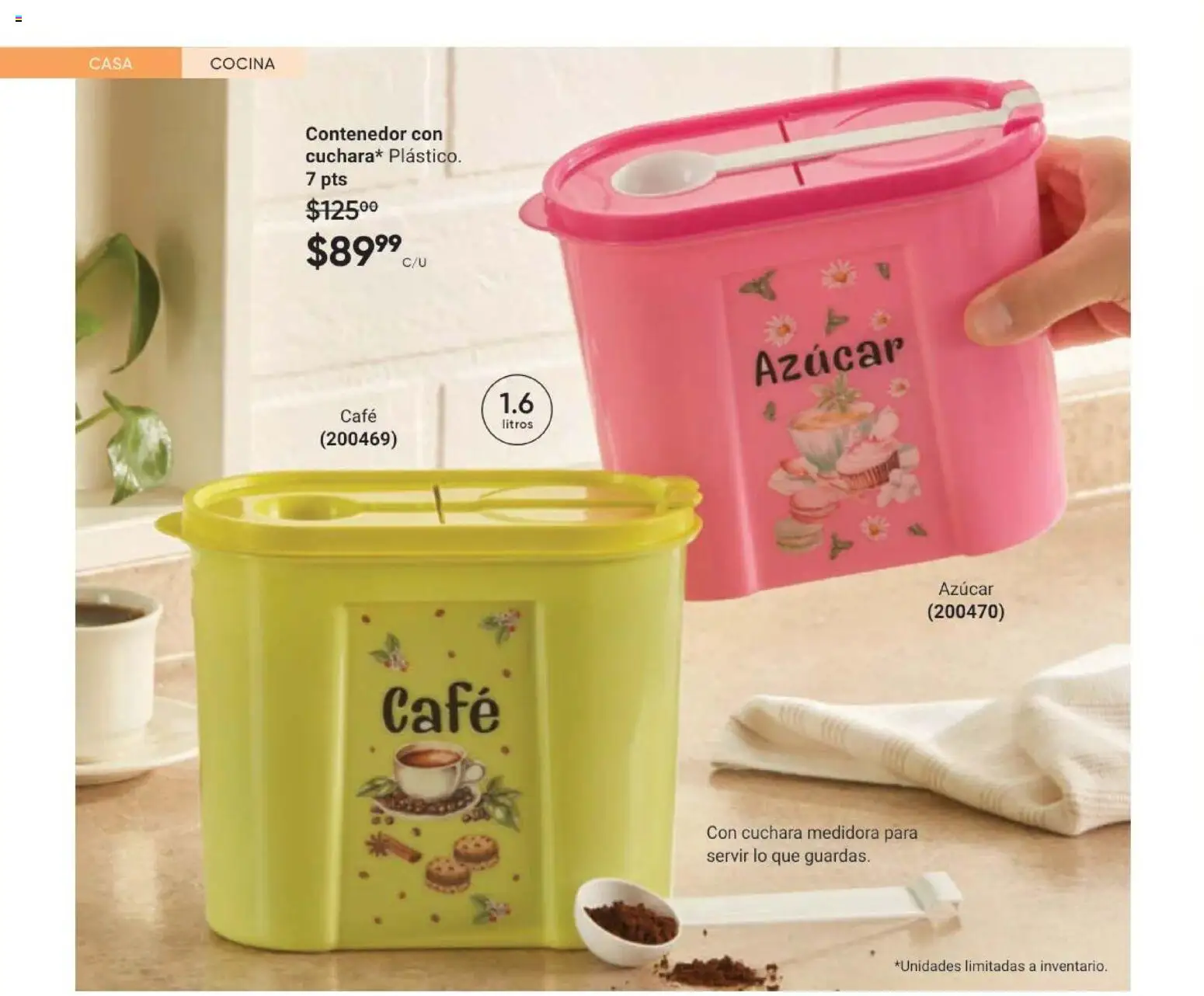 Nuevas ofertas de AVON válidas en toda la República Mexicana desde el 11/09/2026. ¡Encuentra las mejores ofertas en AVON Casa & Estilo 14 2026! | Página: 70 | Productos: Azúcar, Café, Cocina, Contenedor