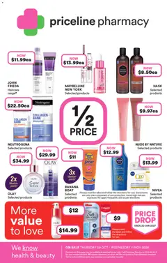 Preview of Priceline Pharmacy catalogue - valid from 29/10/2026