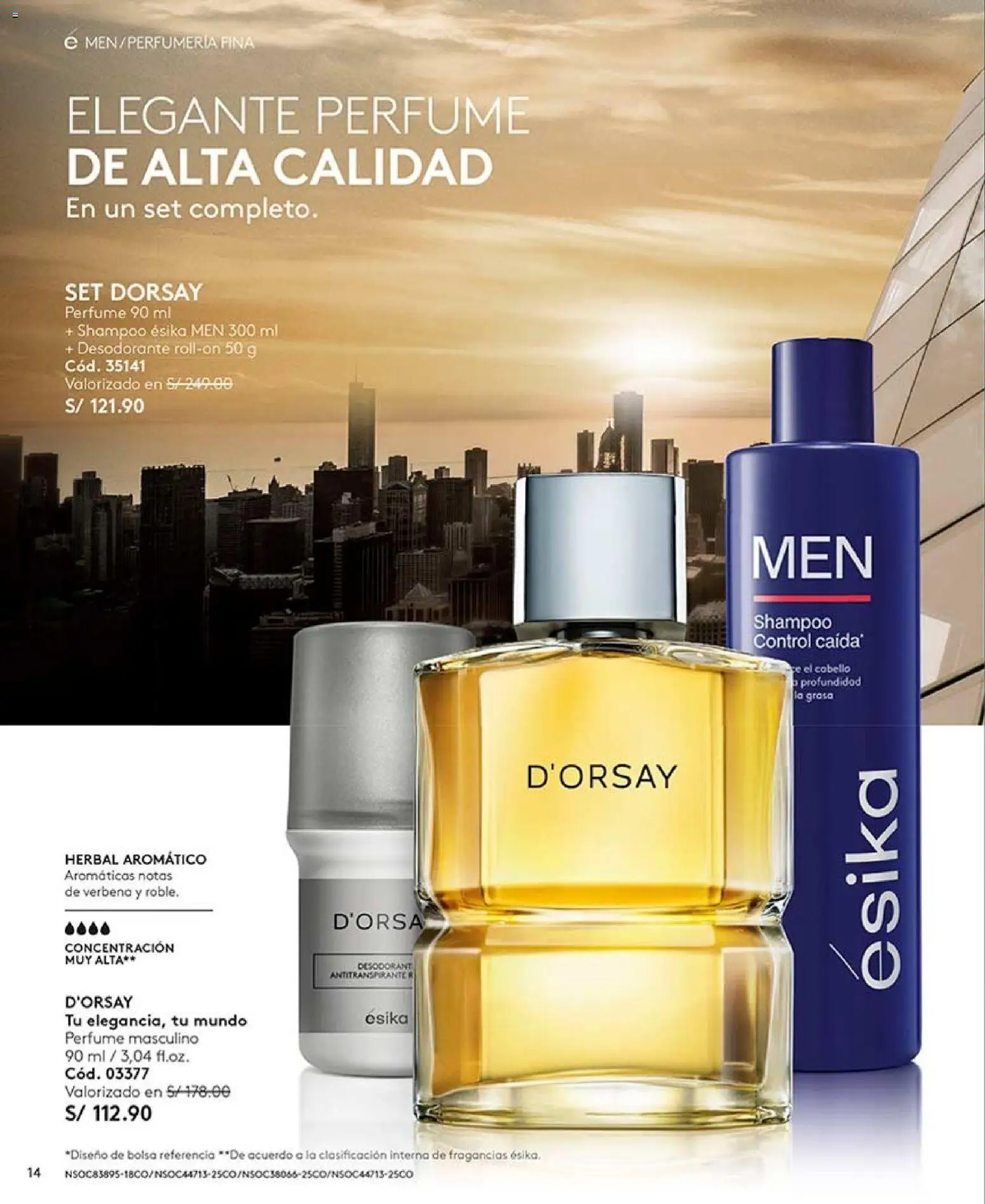 Catálogo Ésika válido desde 20/06/2026 | Página: 14 | Productos: Shampoo, Desodorante, Bolsa, Perfume