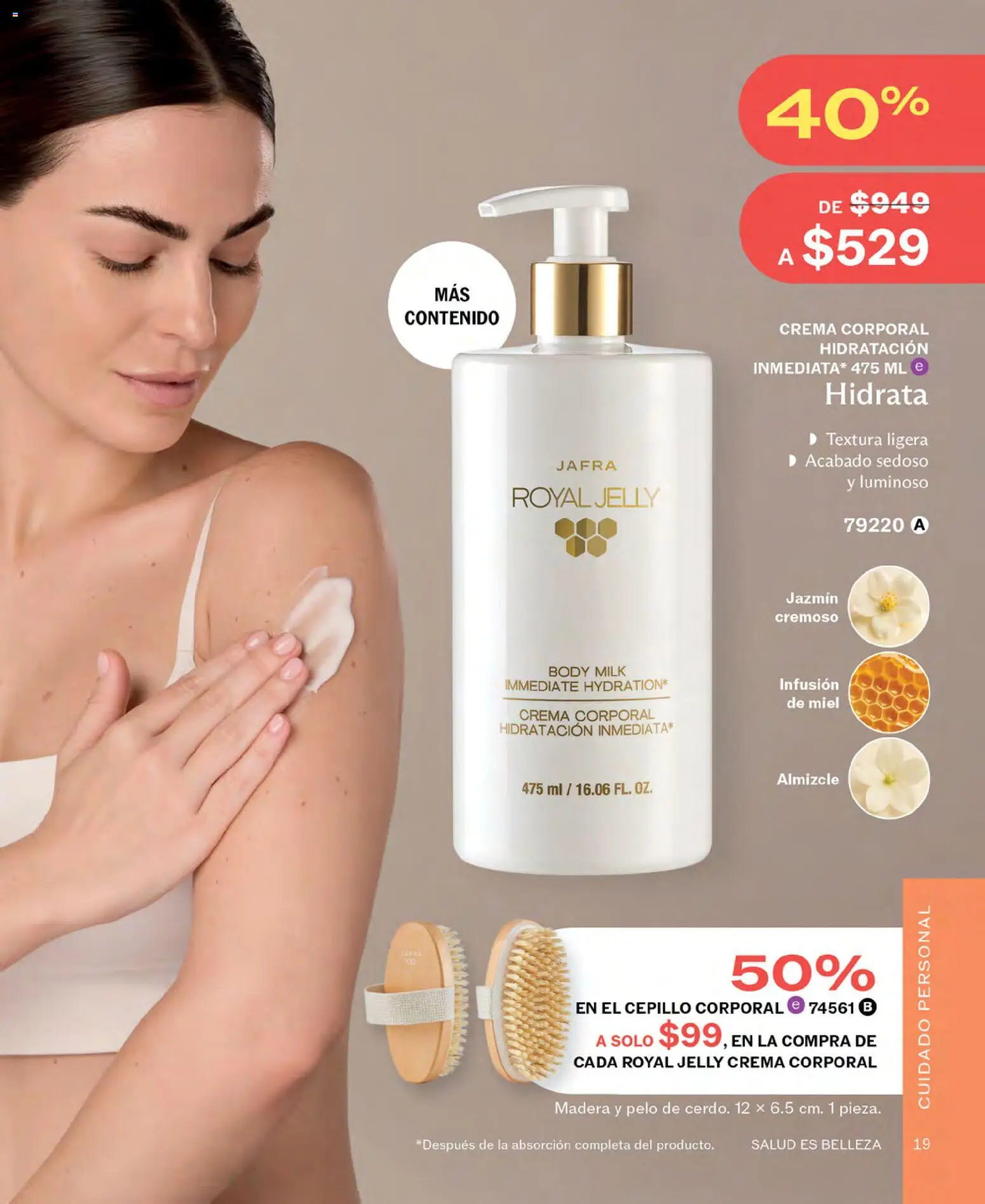 Nuevas ofertas de JAFRA válidas en toda la República Mexicana desde el 01.04.2026. ¡Encuentra las mejores ofertas en JAFRA catálogo! | Página: 19 | Productos: Crema, Cepillo, Body, Crema corporal