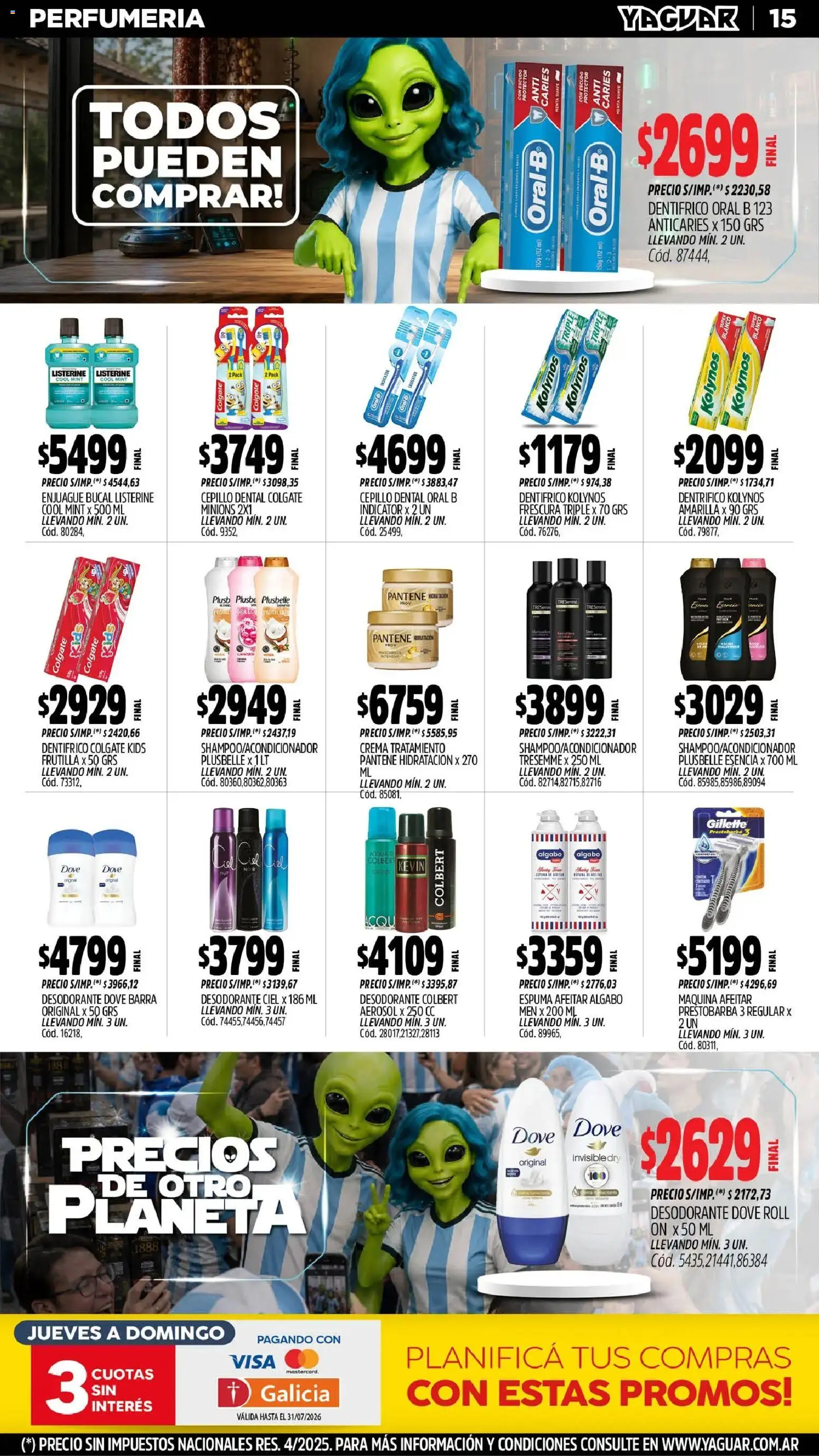 Yaguar catálogo │ válido desde el 29/06/2026 | Página: 17 | Productos: Mascarilla, Brillo, Desodorante, Espuma