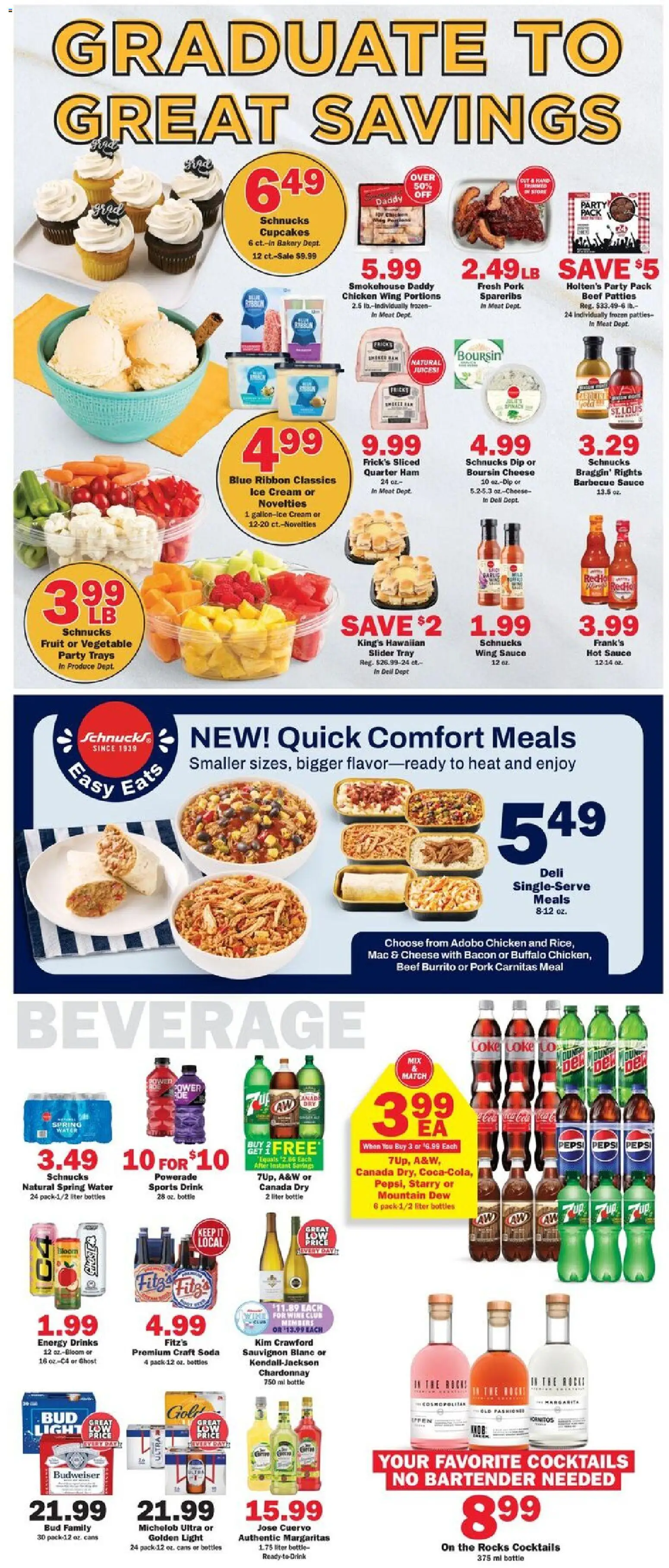 Schnucks Weekly Print Ad - MO - valid from 13.05.2026 | Page: 3 | Products: Ham, Wine, Beef, Water