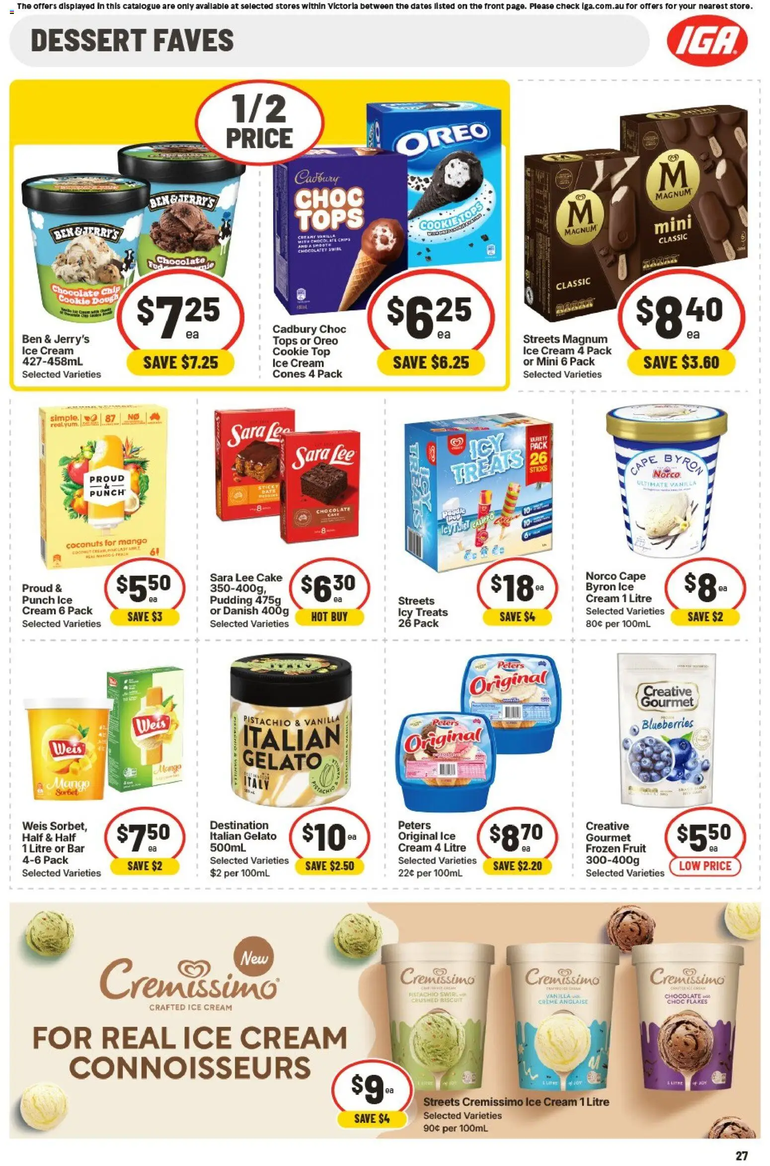 IGA catalogue - valid from 15.04.2026 | Page: 28 | Products: Chocolate, Cream, Pudding, Blueberries