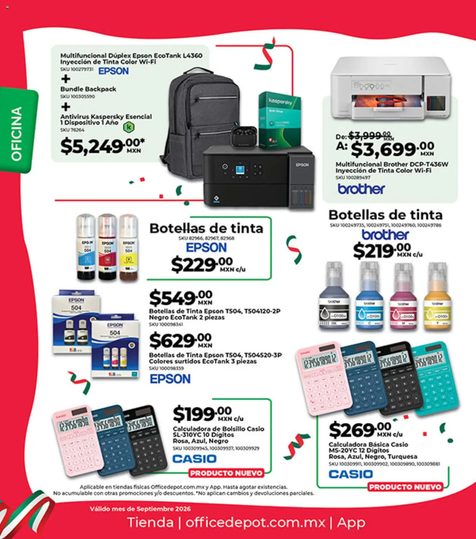 Nuevas ofertas de Office Depot válidas en toda la República Mexicana desde el 01/09/2026. ¡Encuentra las mejores ofertas en Office Depot catálogo! | Página: 11