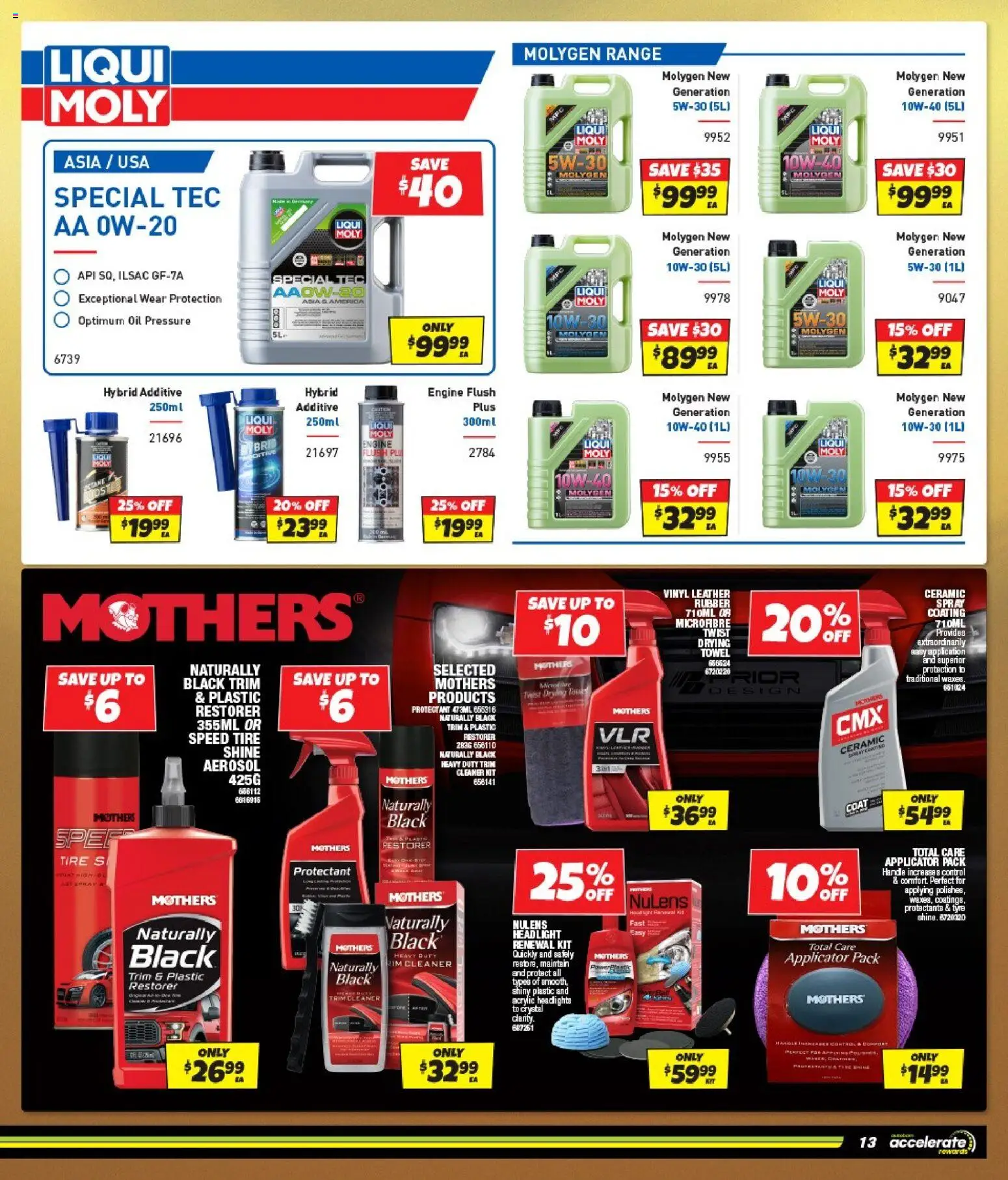 Autobarn catalogue - valid from 09/09/2026 | Page: 13 | Products: Cleaner, Oil, Coat