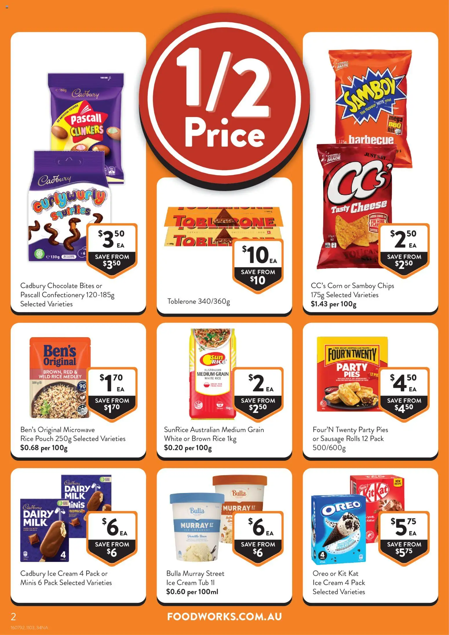 Foodworks catalogue - valid from 11.03.2026 | Page: 2 | Products: Dairy, Cheese, Pies, Microwave