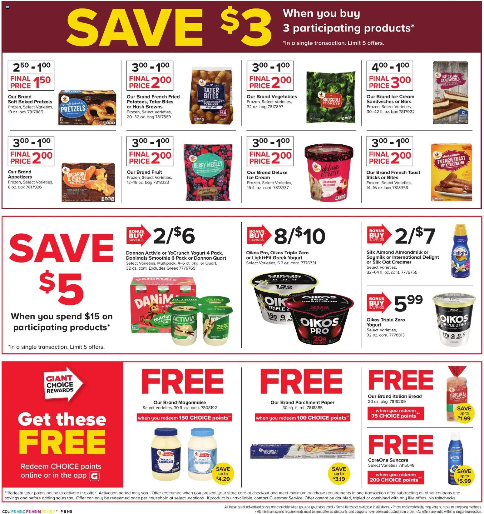 Giant Weekly Ad - valid from 07/10/2026 | Page: 7 | Products: Yogurt, Bread, Potatoes, Cheesecake
