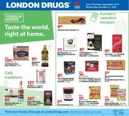Preview of London Drugs flyer - Foods of Europe from shop London Drugs valid from Sep 24, 2026