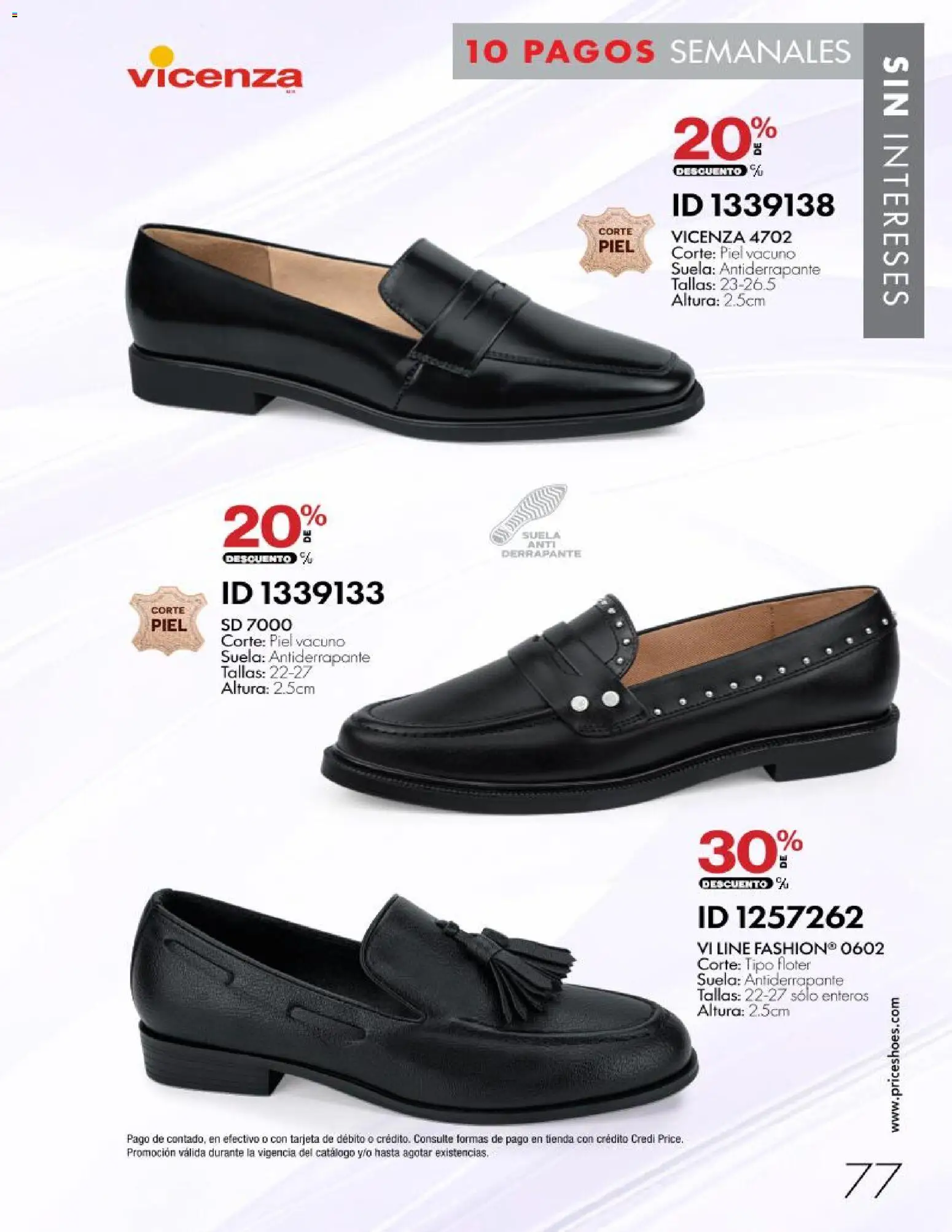 Nuevas ofertas de Price Shoes válidas en toda la República Mexicana desde el 28/10/2026. ¡Encuentra las mejores ofertas en Price Shoes catálogo 10 pagos sin intereses! | Página: 77