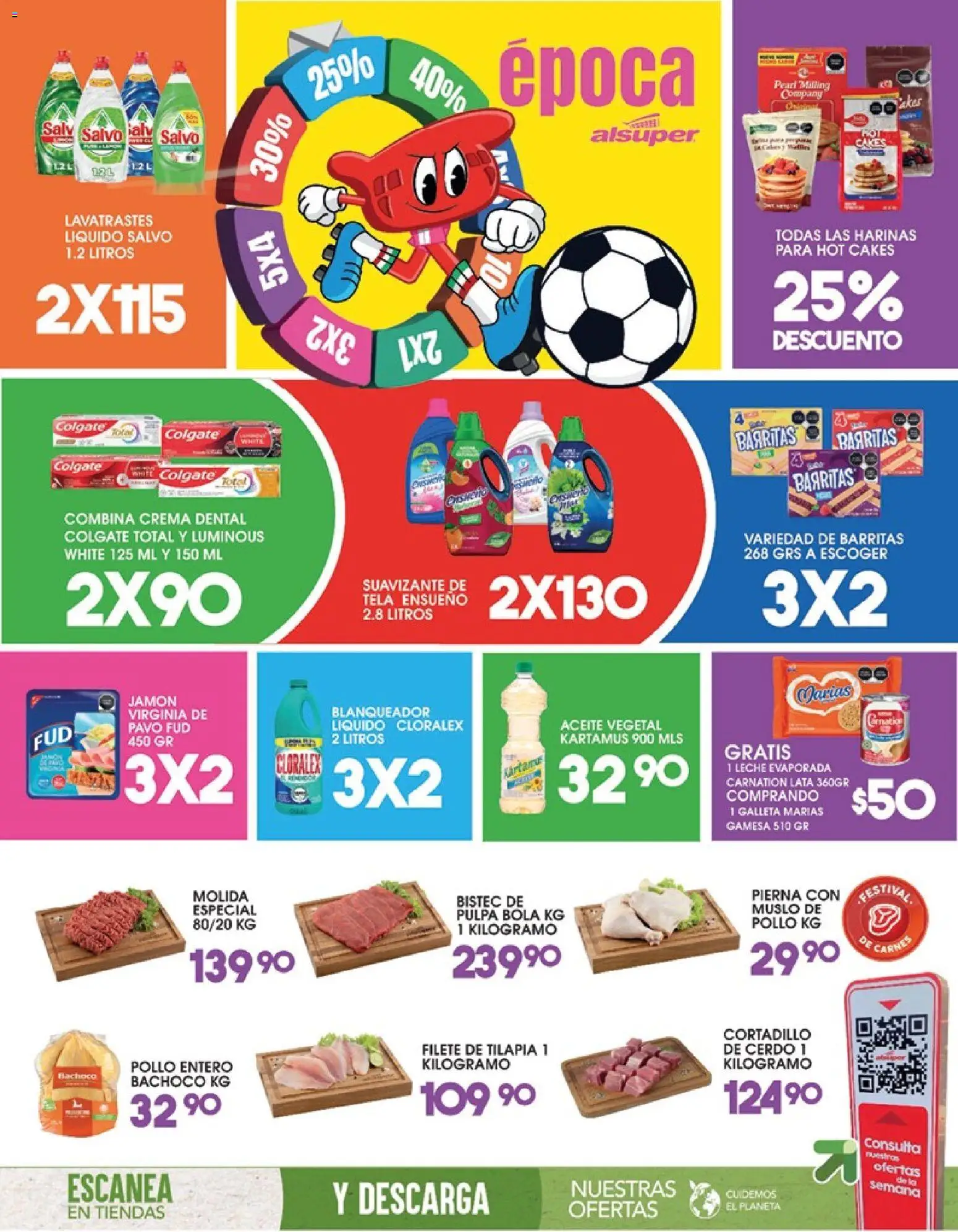 Nuevas ofertas de Alsuper válidas en toda la República Mexicana desde el 02.06.2026. ¡Encuentra las mejores ofertas en Alsuper folleto Calera! | Página: 8